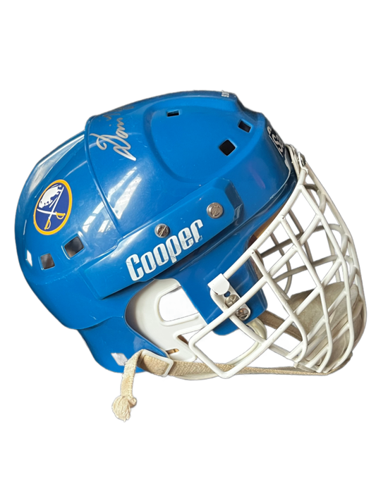 Dominik Hasek Signed Vintage Buffalo Sabres Blue SK 2000 Cooper Replica Goalie Mask