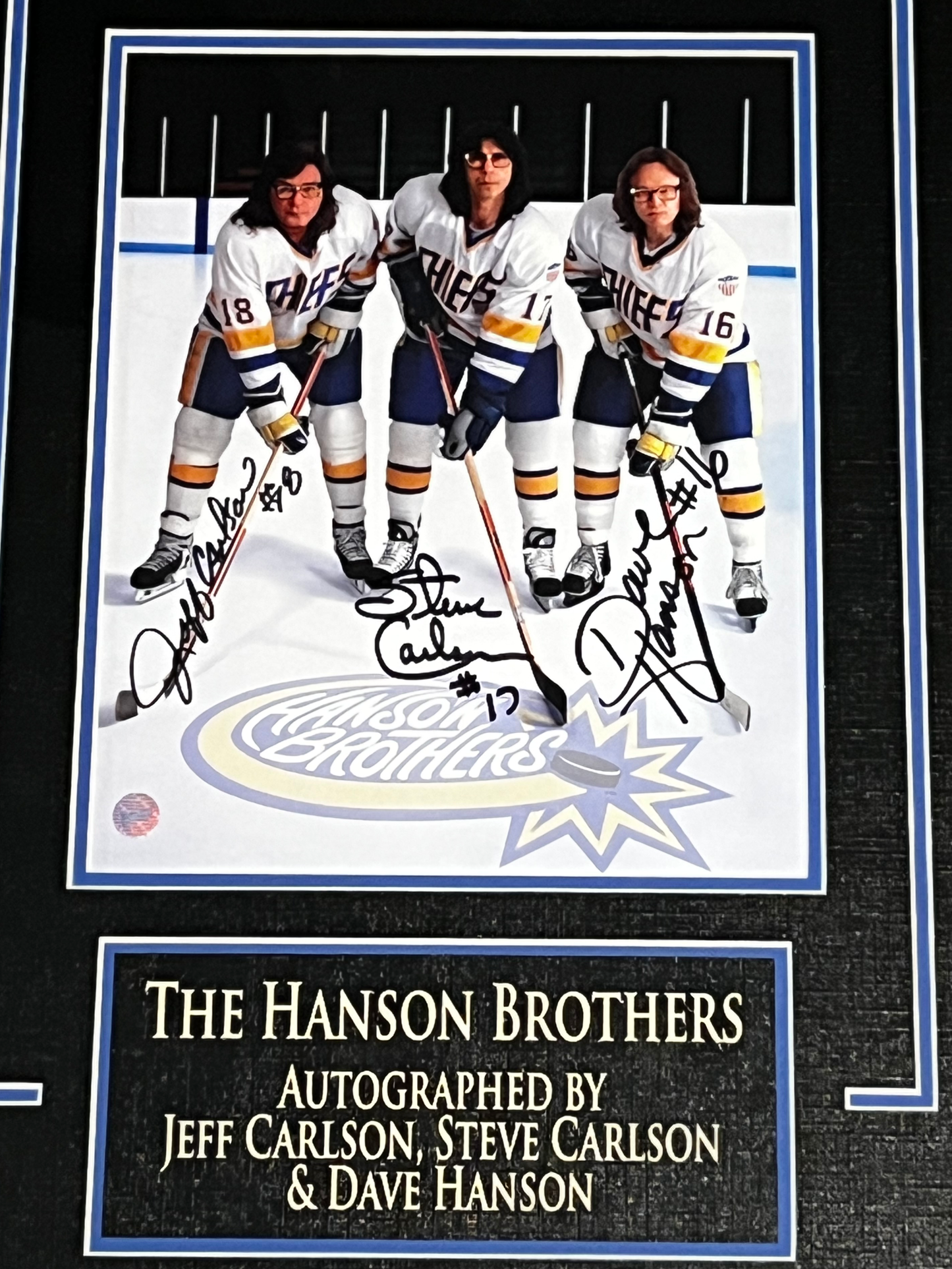 Hanson Brothers Autographed 8x10