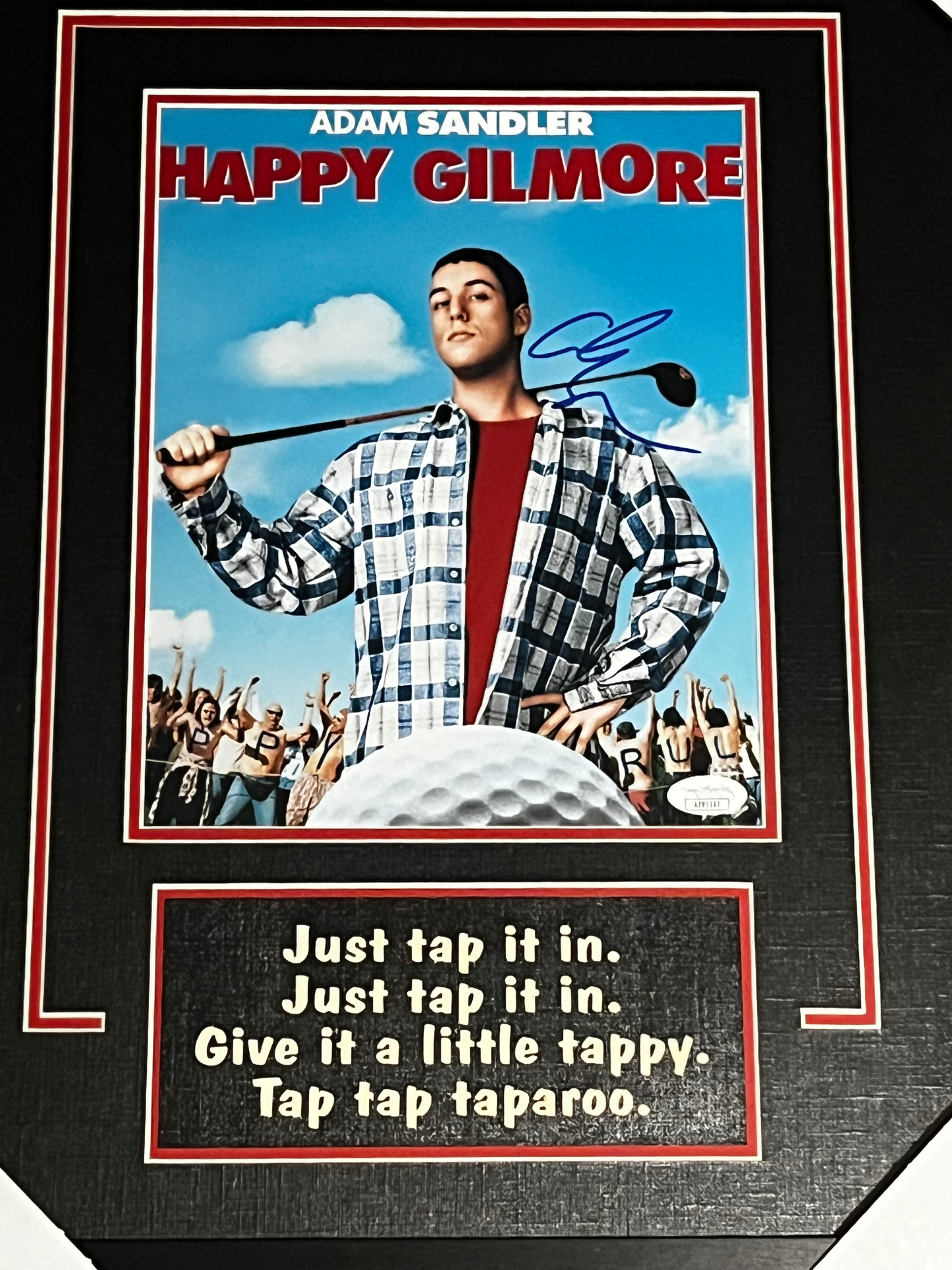 Adam Sandler Autographed Happy Gilmore Movie Framed 8x10 Photo