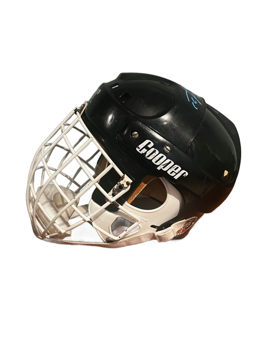 Dominik Hasek Autographed Vintage SK 2000 Black Cooper Goalie Helmet