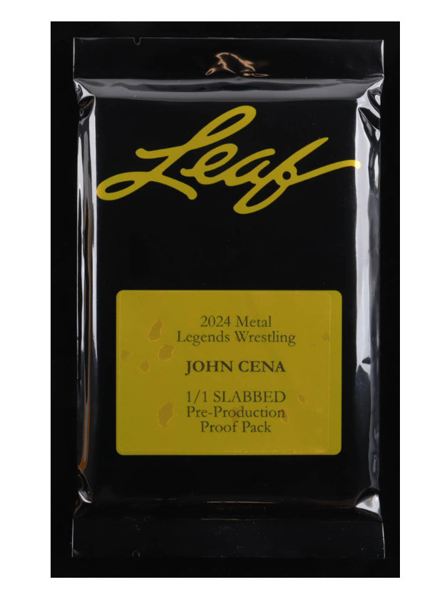 John Cena 2024 Leaf Metal Legends Wrestling Slabbed #1/1 Pre-Production Proof Mystery Pack