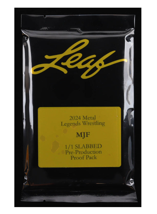 MJF 2024 Leaf Metal Legends Wrestling Slabbed #1/1 Pre-Production Proof Mystery Pack