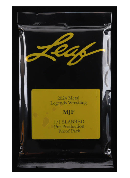 MJF 2024 Leaf Metal Legends Wrestling Slabbed #1/1 Pre-Production Proof Mystery Pack