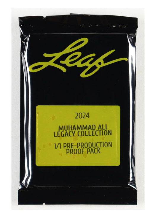 Muhammad Ali 2024 Leaf Legacy Collection 1/1 Pre-Production Proof Pack