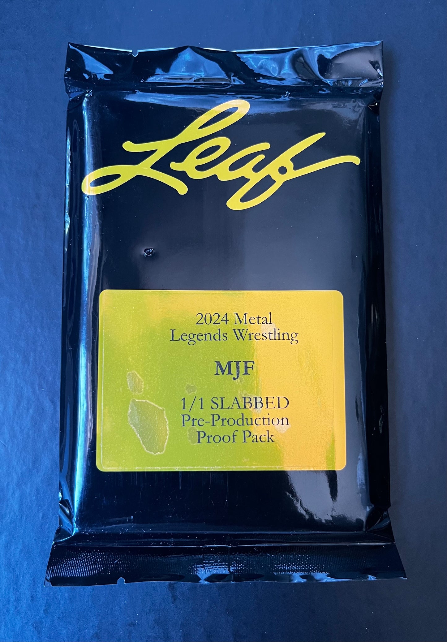 MJF 2024 Leaf Metal Legends Wrestling Slabbed #1/1 Pre-Production Proof Mystery Pack