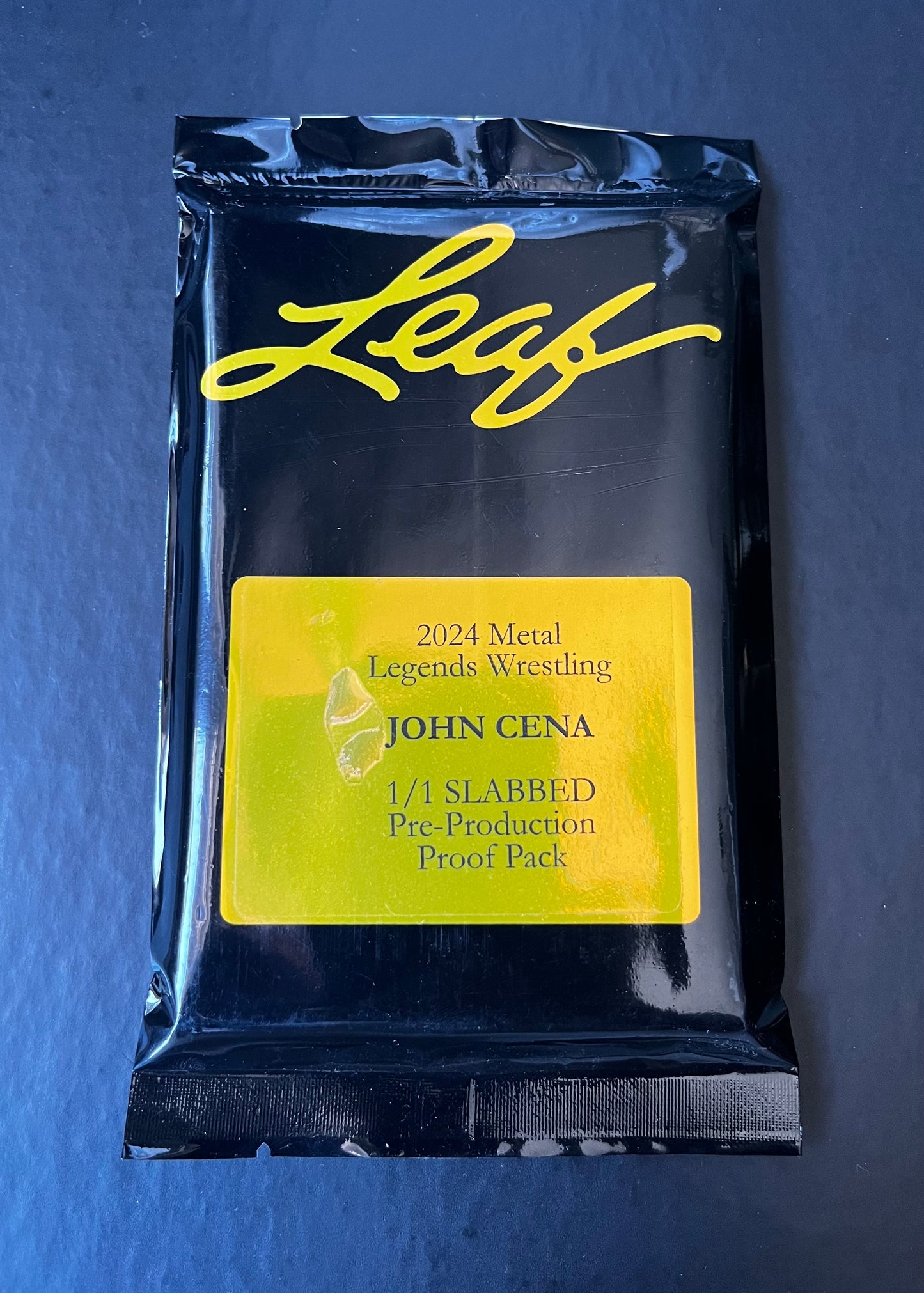 John Cena 2024 Leaf Metal Legends Wrestling Slabbed #1/1 Pre-Production Proof Mystery Pack