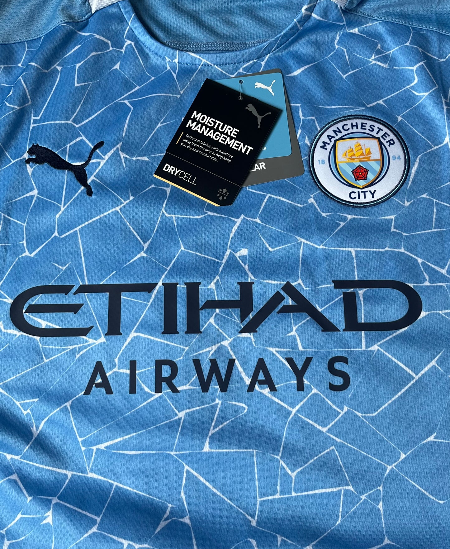 Kevin De Bruyne Autographed Manchester City 20-21 Soccer Jersey