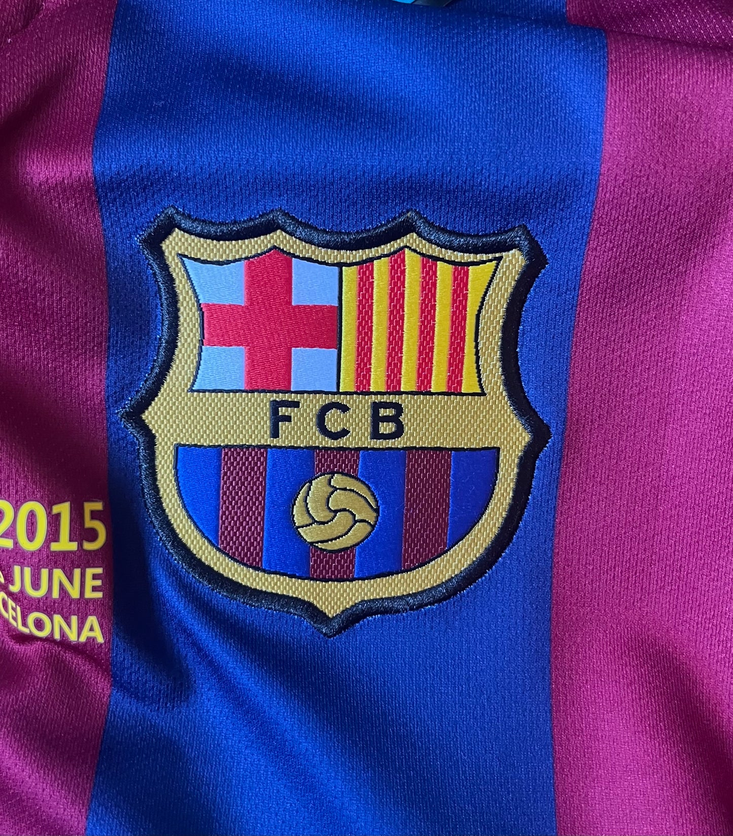 Lionel Messi Autographed F.C. Barcelona 2014/15 Home Jersey Nike, Fanatics