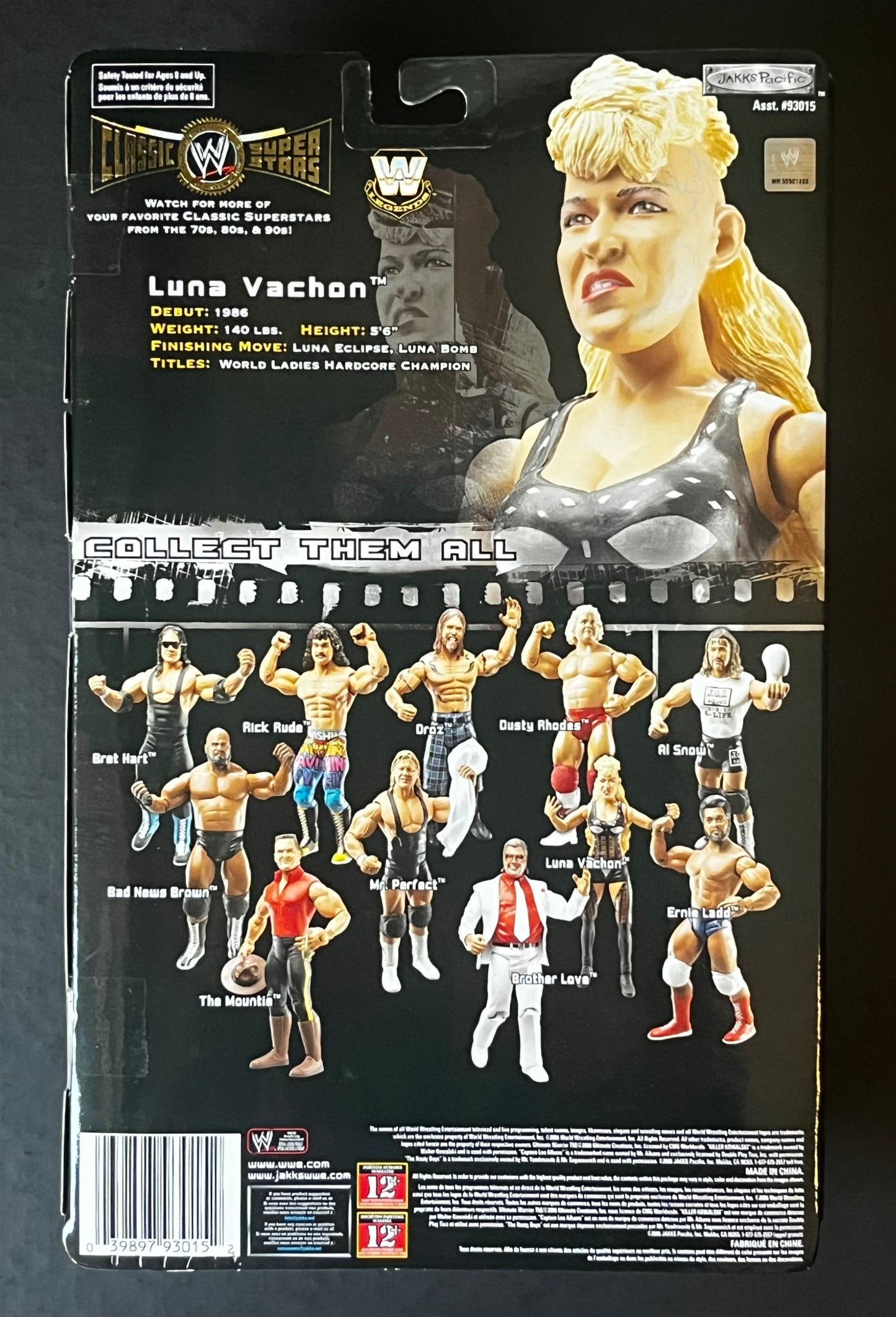 WWE Classic Super Stars Luna Vachon Action Figure