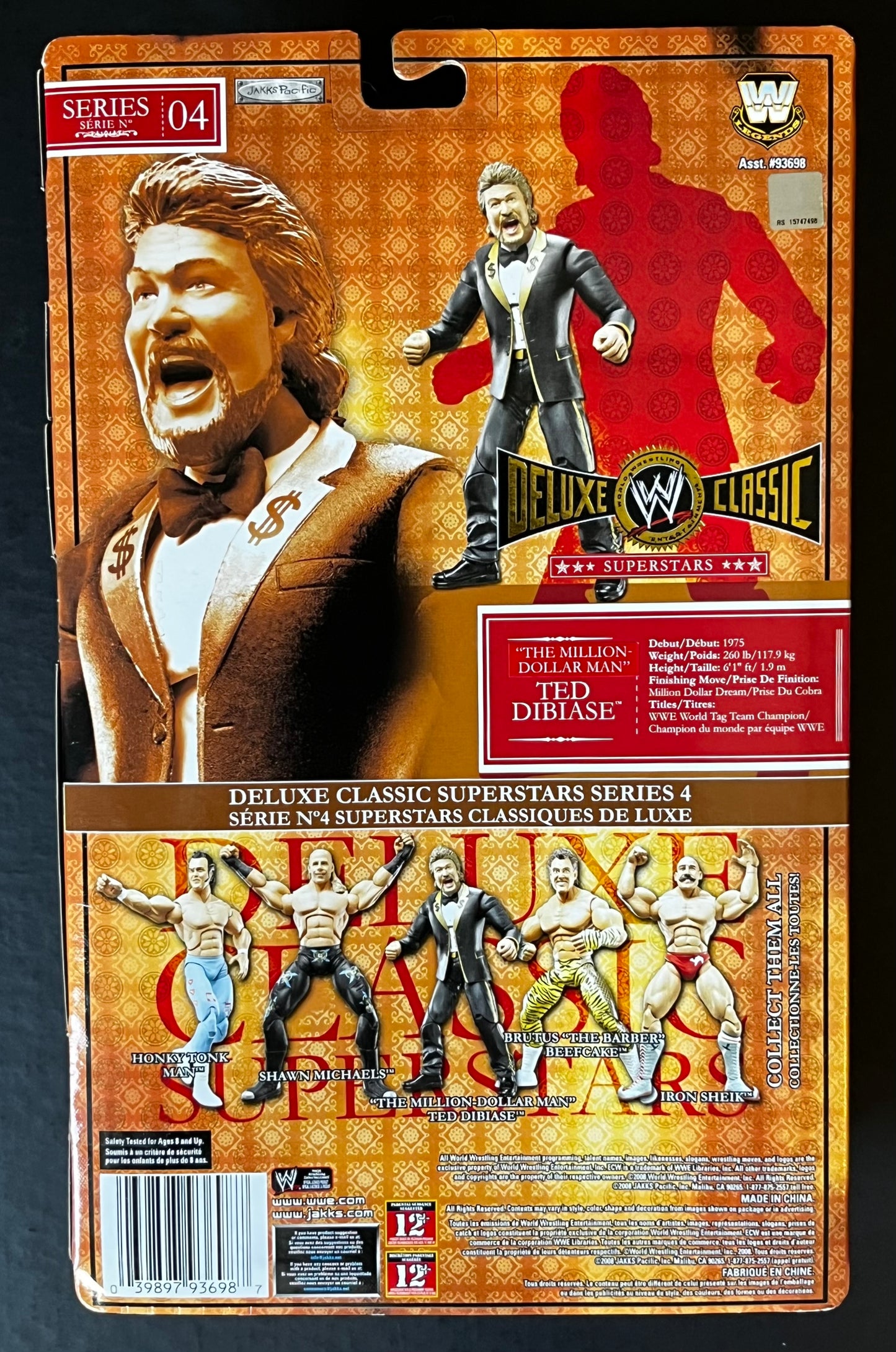 Ted Dibiase "The Million Dollar Man" WWE Classic Super Stars Action Figure