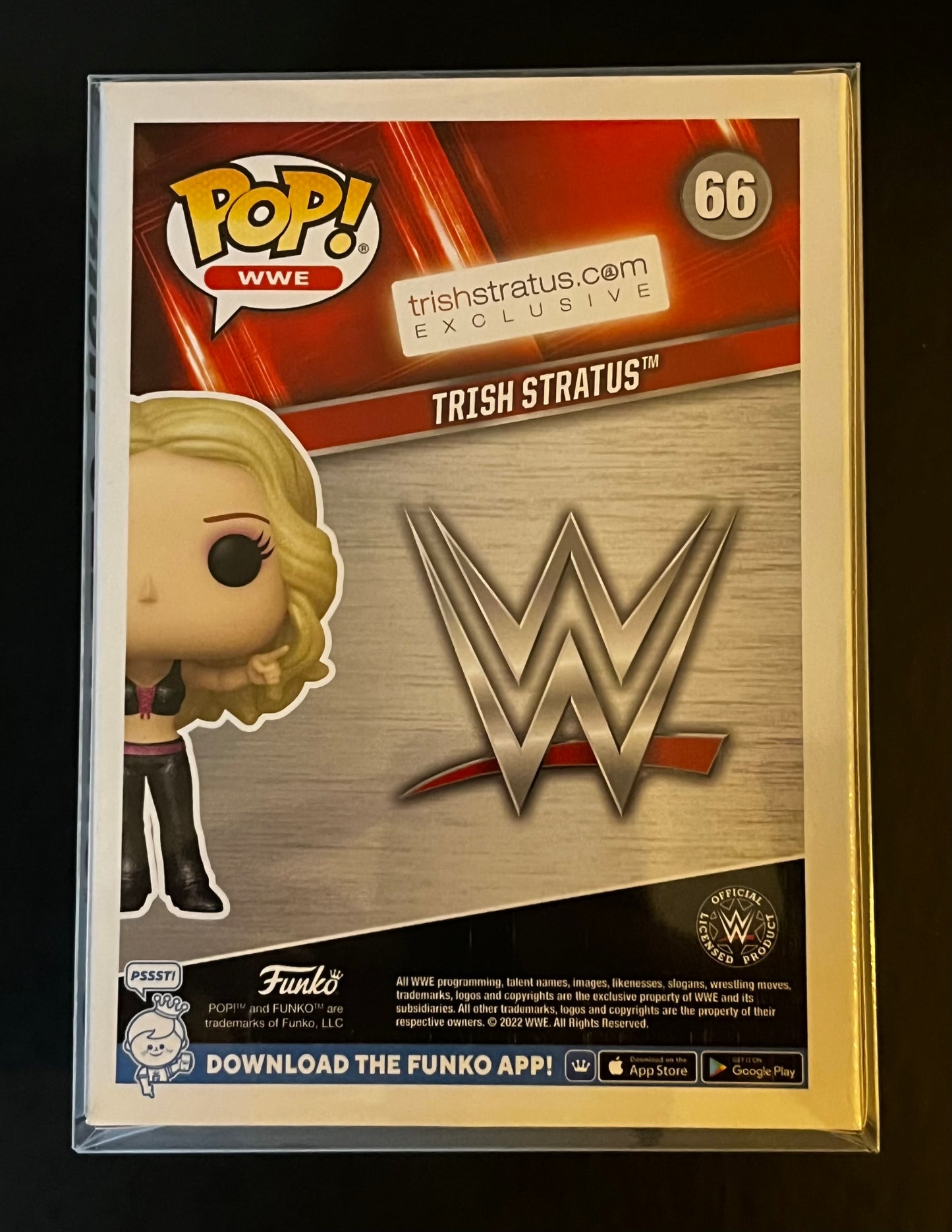 Trish Stratus Signed Funko Pop Figure With Inscription Diamond Collection