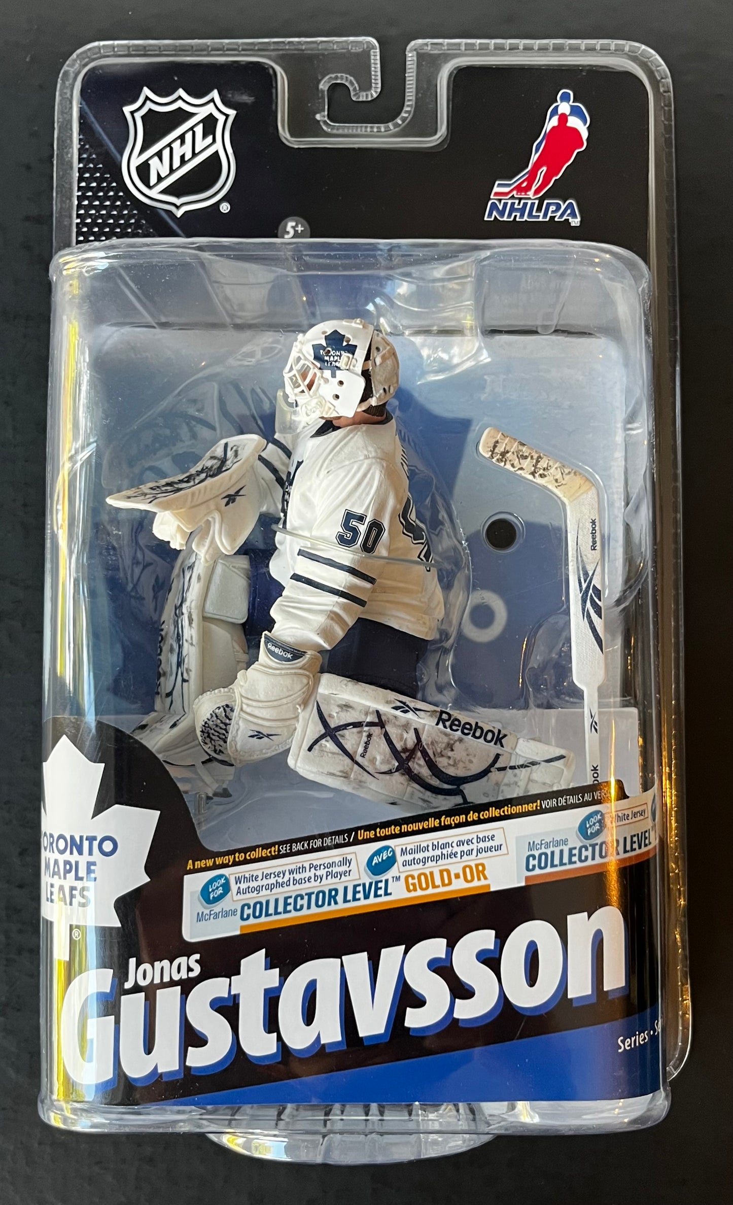 Jonas Gustavsson McFarlane NHL Series 24 Action Figure Signed /400