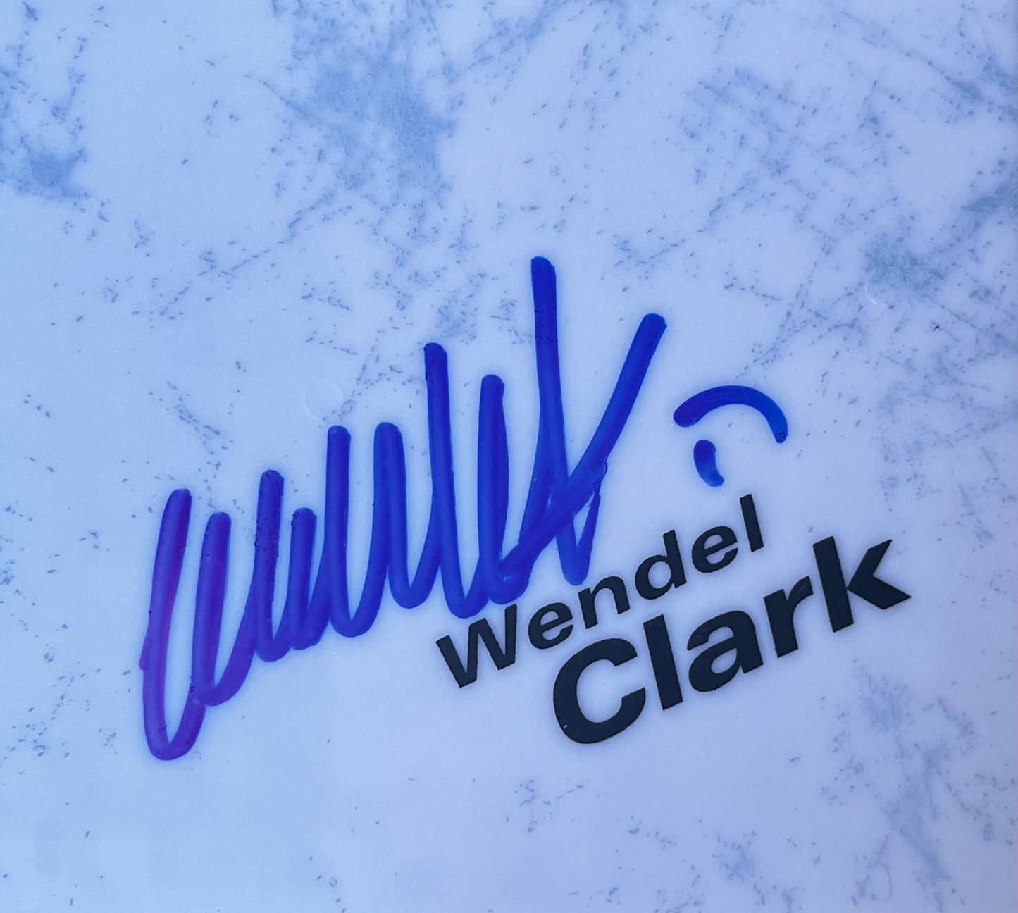 TML Legend Wendel Clark Signed Mcfarlane CT Series 1 Figure
