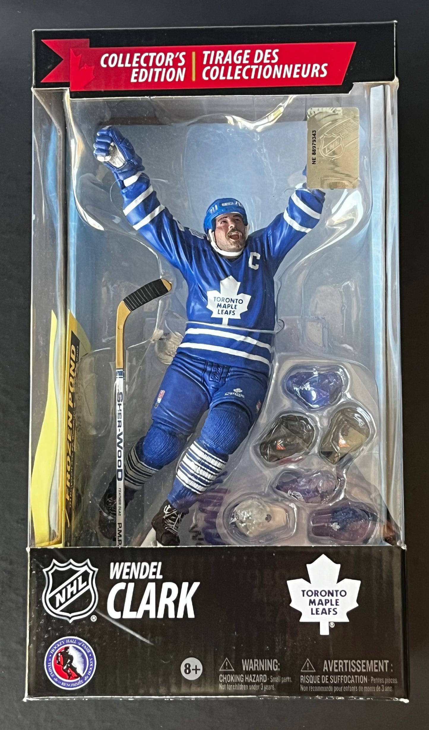 TML Legend Wendel Clark Signed Mcfarlane CT Series 1 Figure