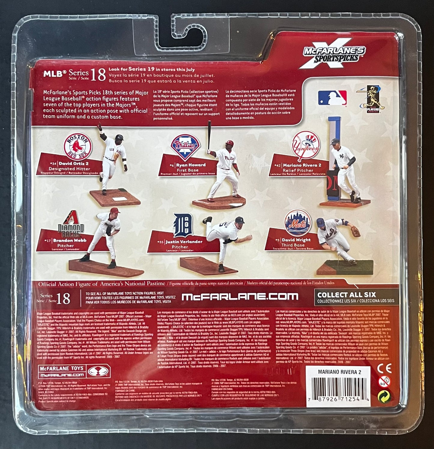 Mariano Rivera Mcfarlane Figure MLB Series 18