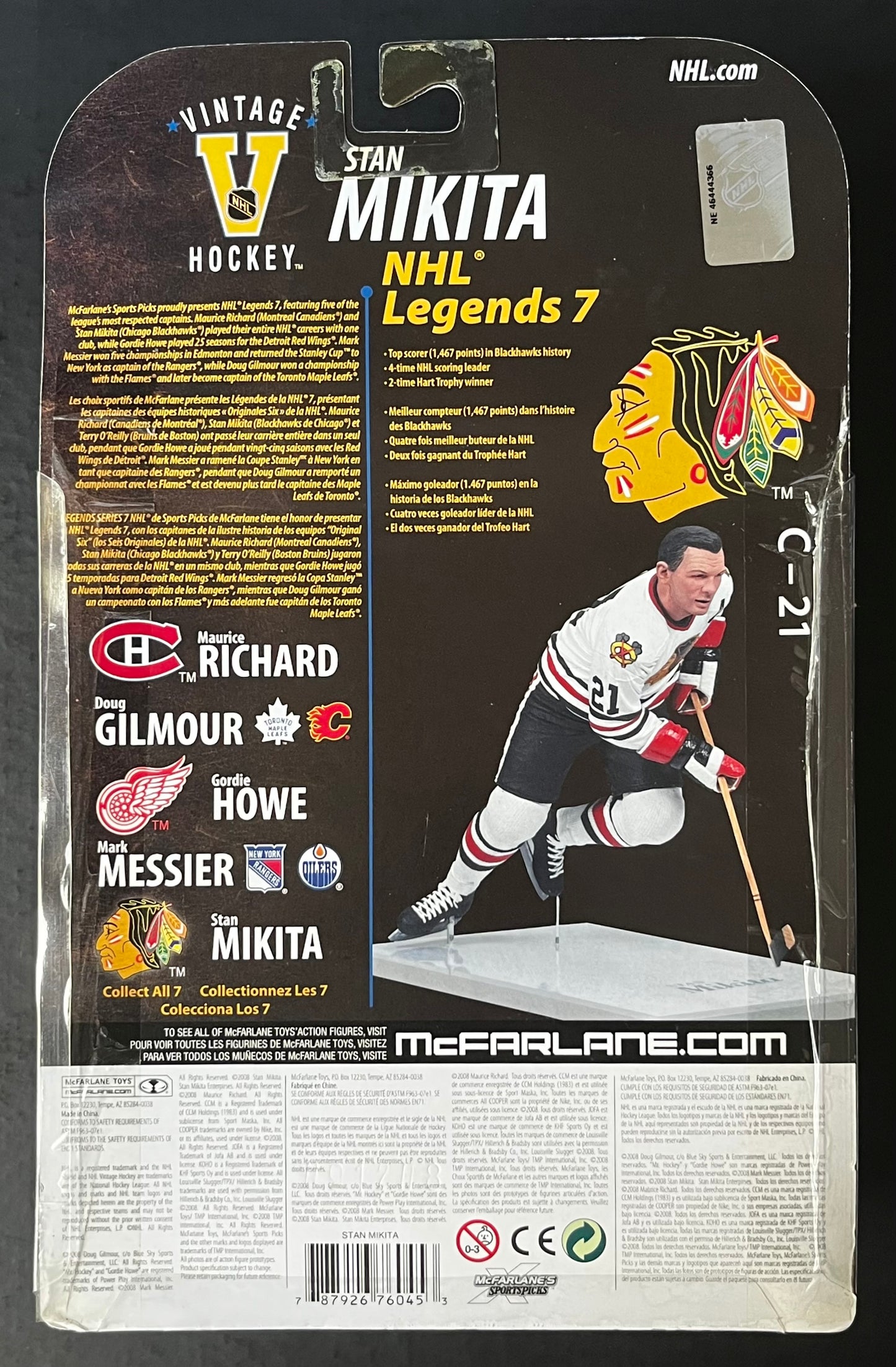 Stan Mikita Mcfarlane Figure NHL Legends series 7