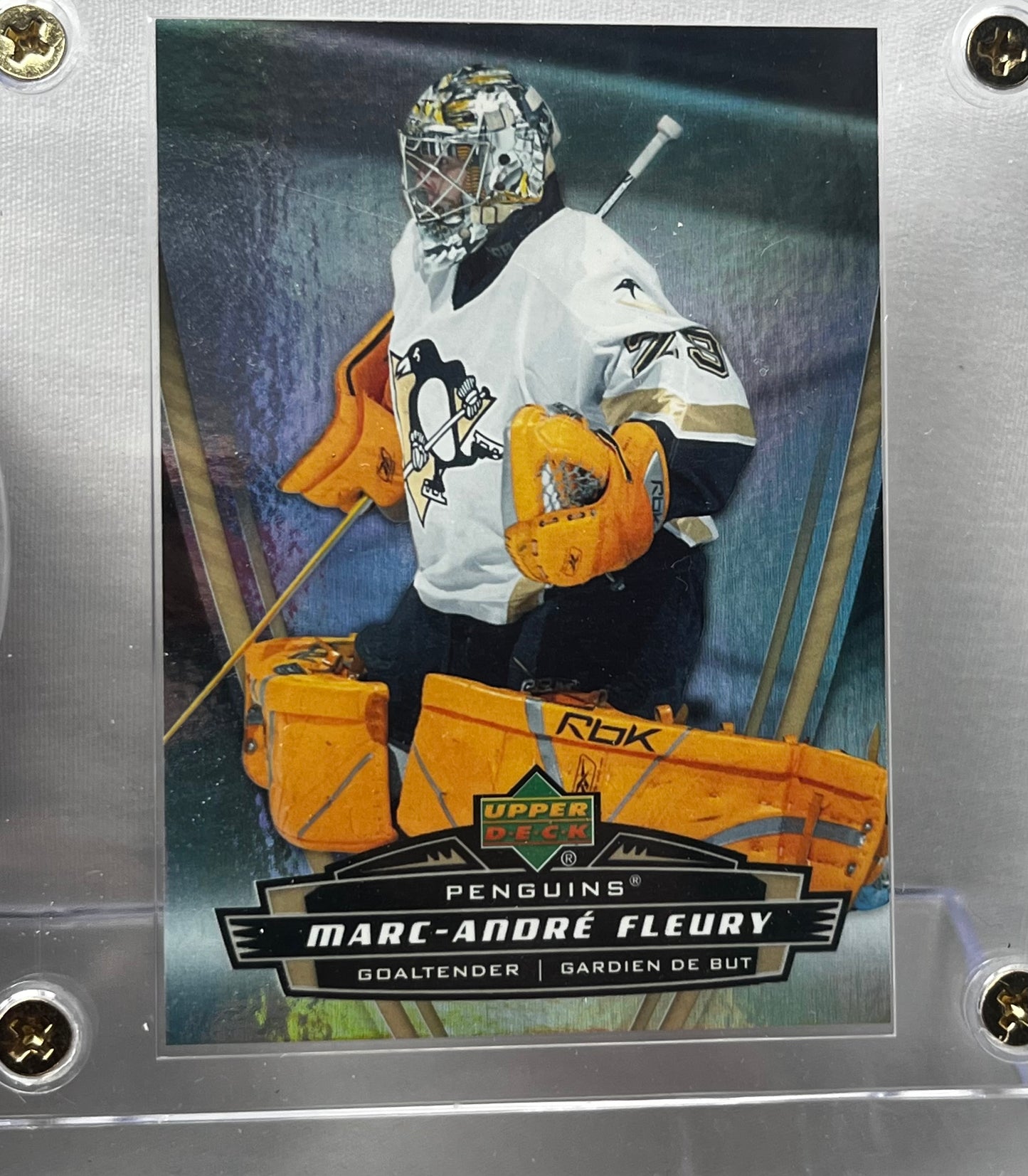 Marc-Andre Fleury Signed Pittsburgh Penguins Puck