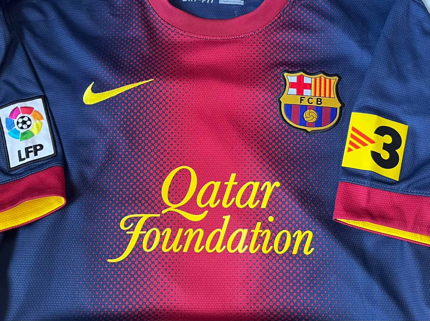 Leo Messi Autographed FC Barcelona Soccer Jersey Beckett BAS COA