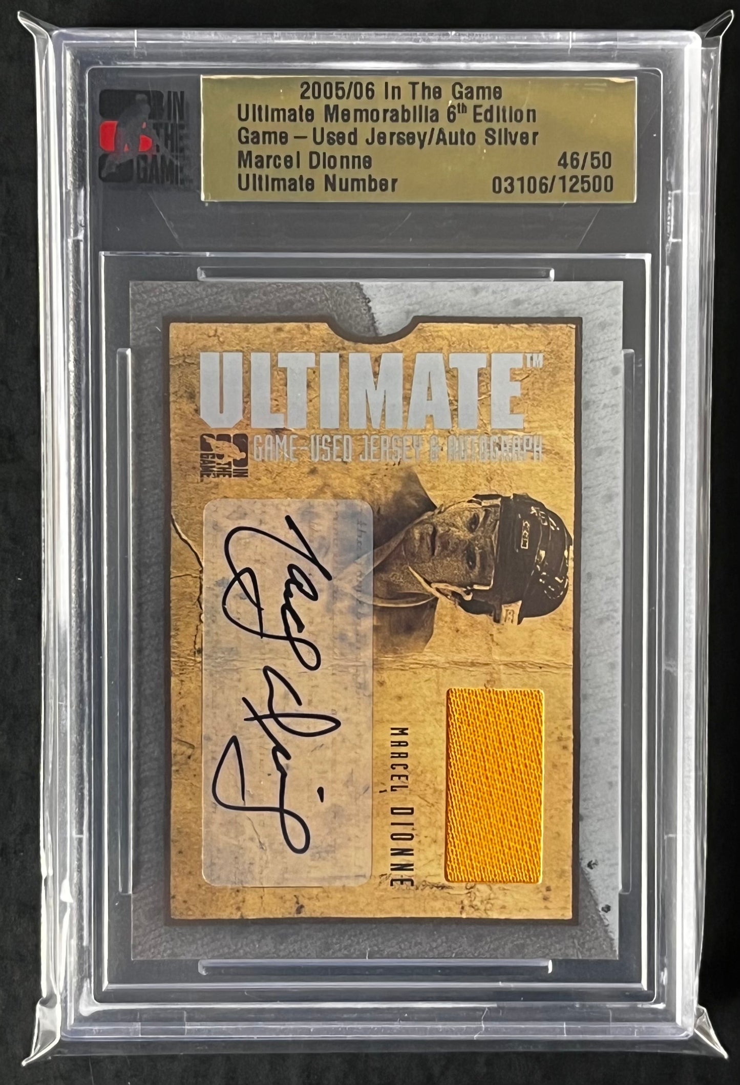Marcel Dionne 2005 In The Game Ultimate Game Used Jersey Auto Silver #46/50