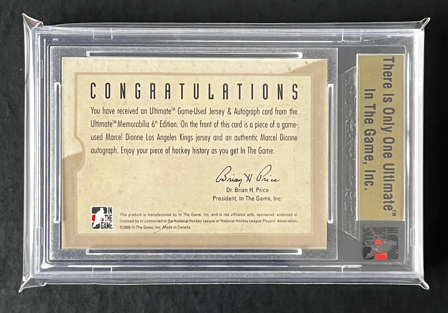 Marcel Dionne 2005 In The Game Ultimate Game Used Jersey Auto Silver #46/50