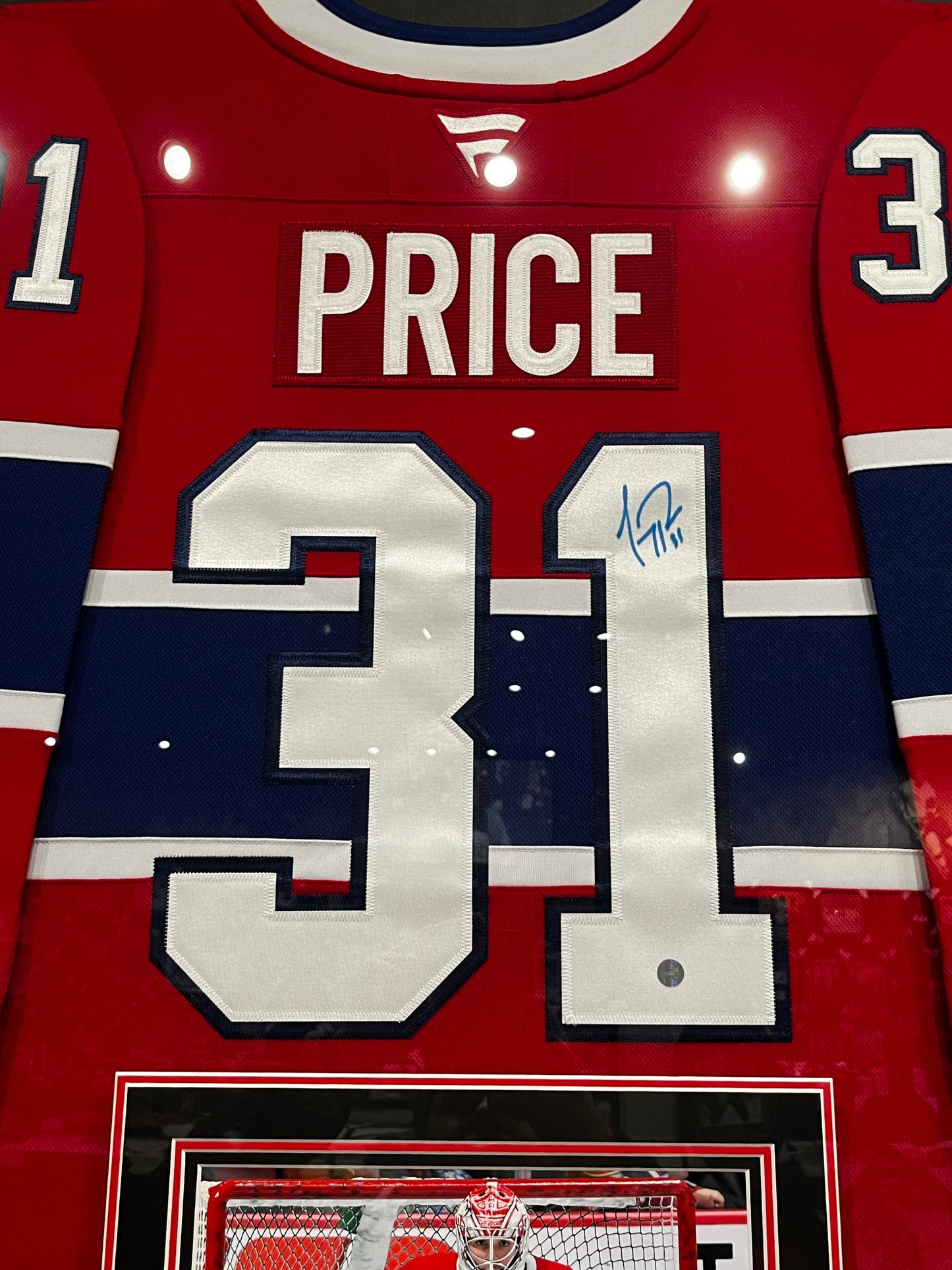 Carey Price Signed Framed Jersey Canadiens Red Fanatics Premium