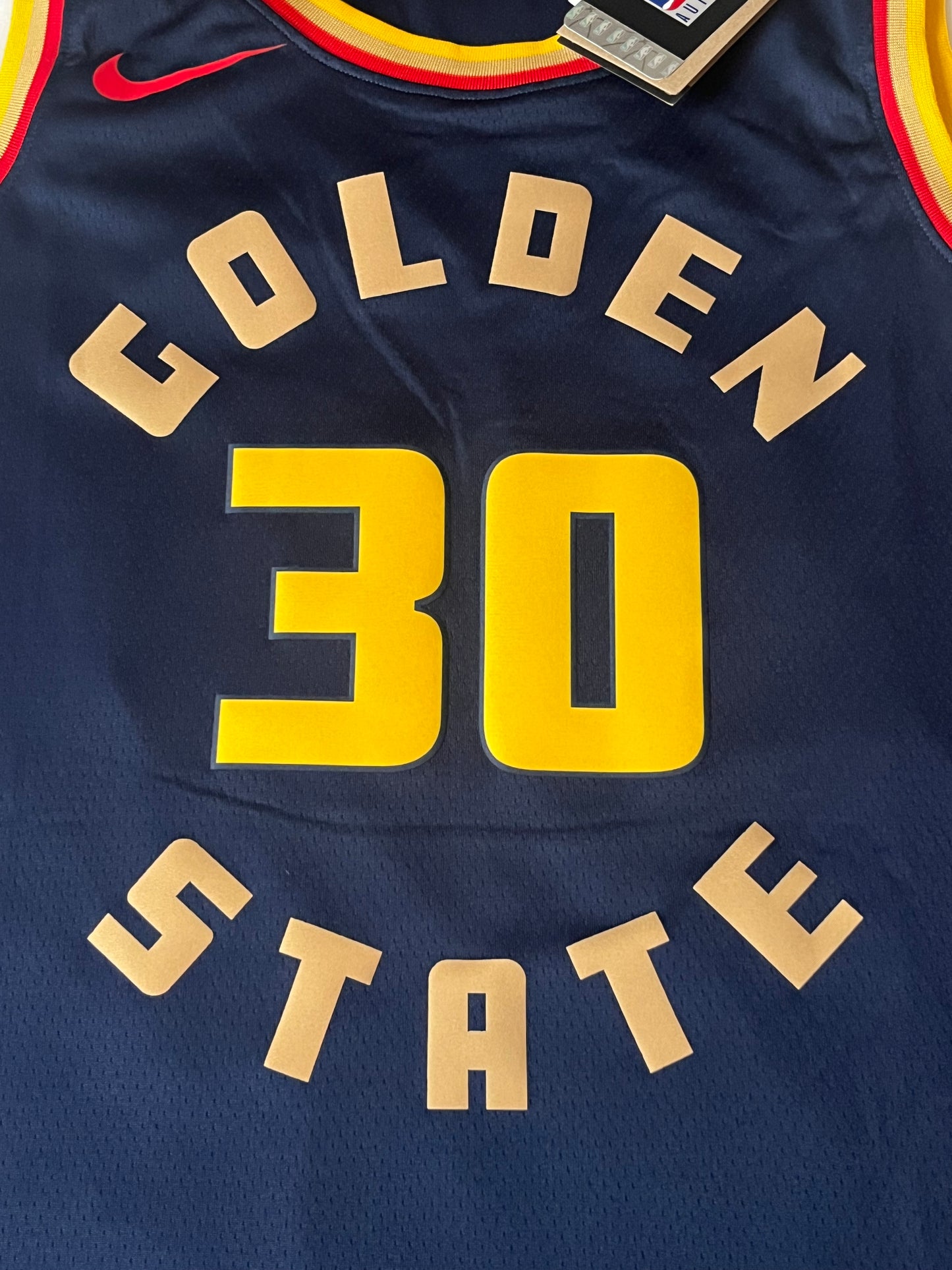 Stephen Curry Golden State Warriors Signed Nike Navy Swingman Jersey