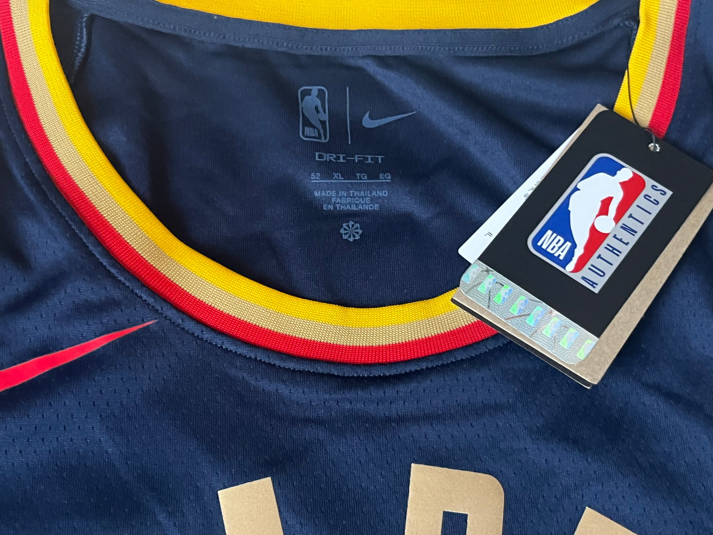 Stephen Curry Golden State Warriors Signed Nike Navy Swingman Jersey