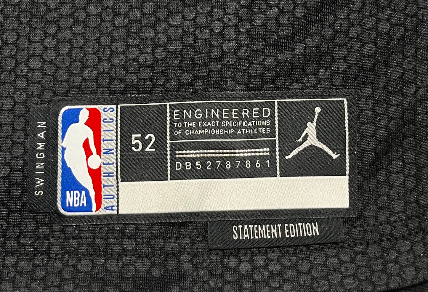 Stephen Curry Signed Jordan Black Statement Swingman Jersey USA SM JSA LOA