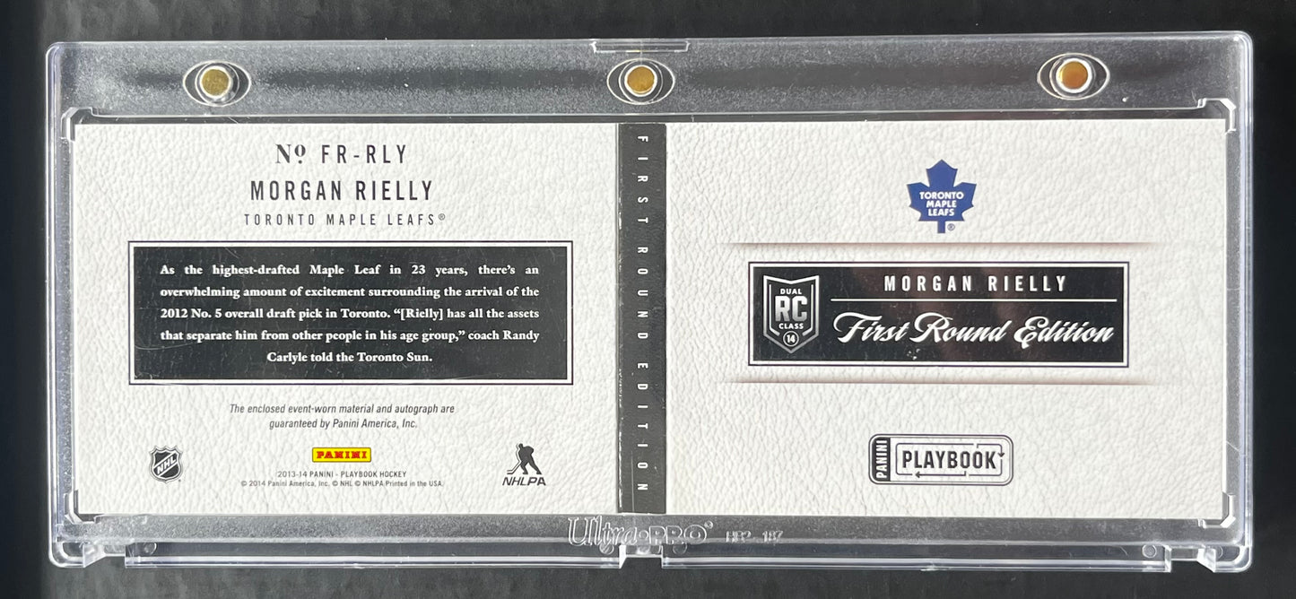 2013 PANINI PLAYBOOK MORGAN RIELLY FIRST ROUND ROOKIE JERSEY AUTO