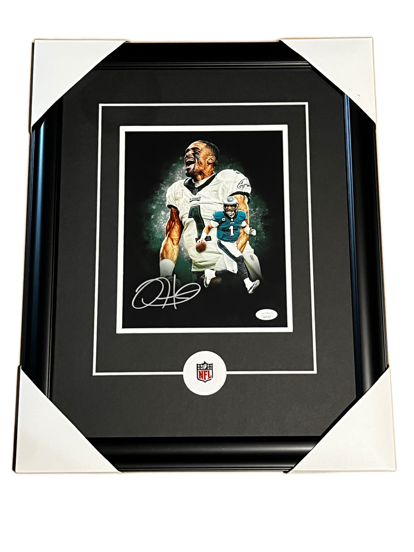 Jalen Hurts Philadelphia Eagles Autographed Framed 8x10