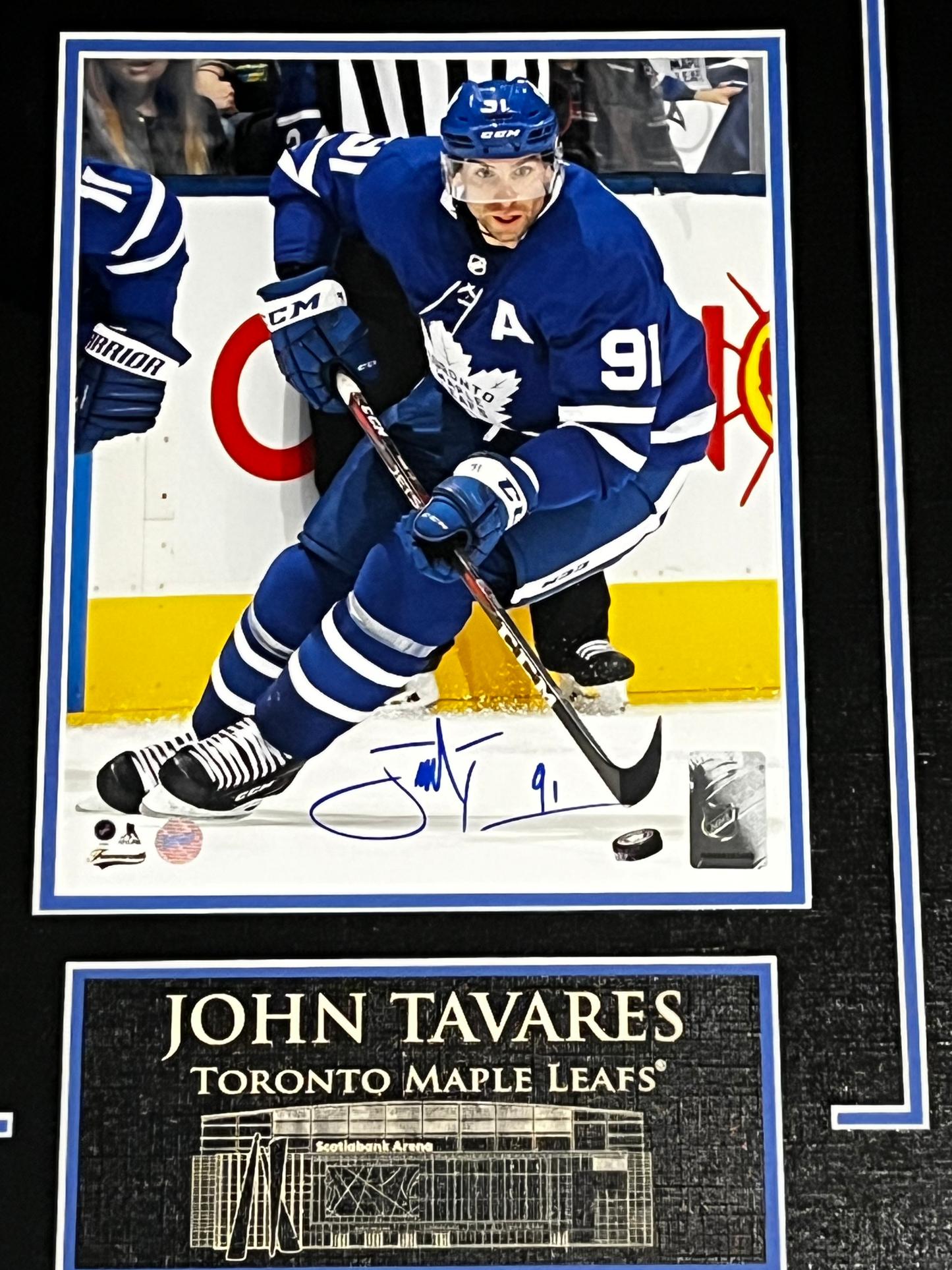 Toronto Maple Leafs John Tavares Autographed Framed 8x10