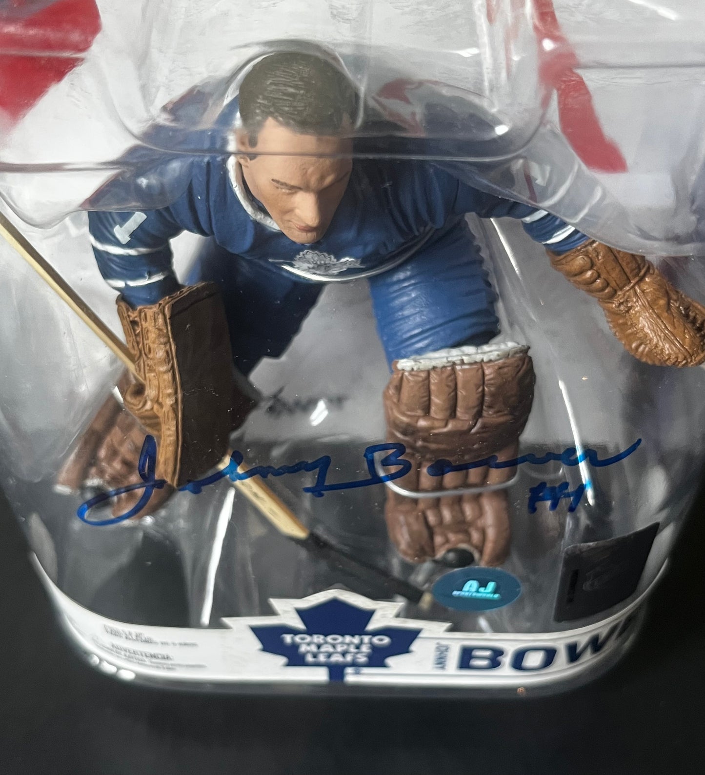 Johnny Bower Autographed McFarlane Figure