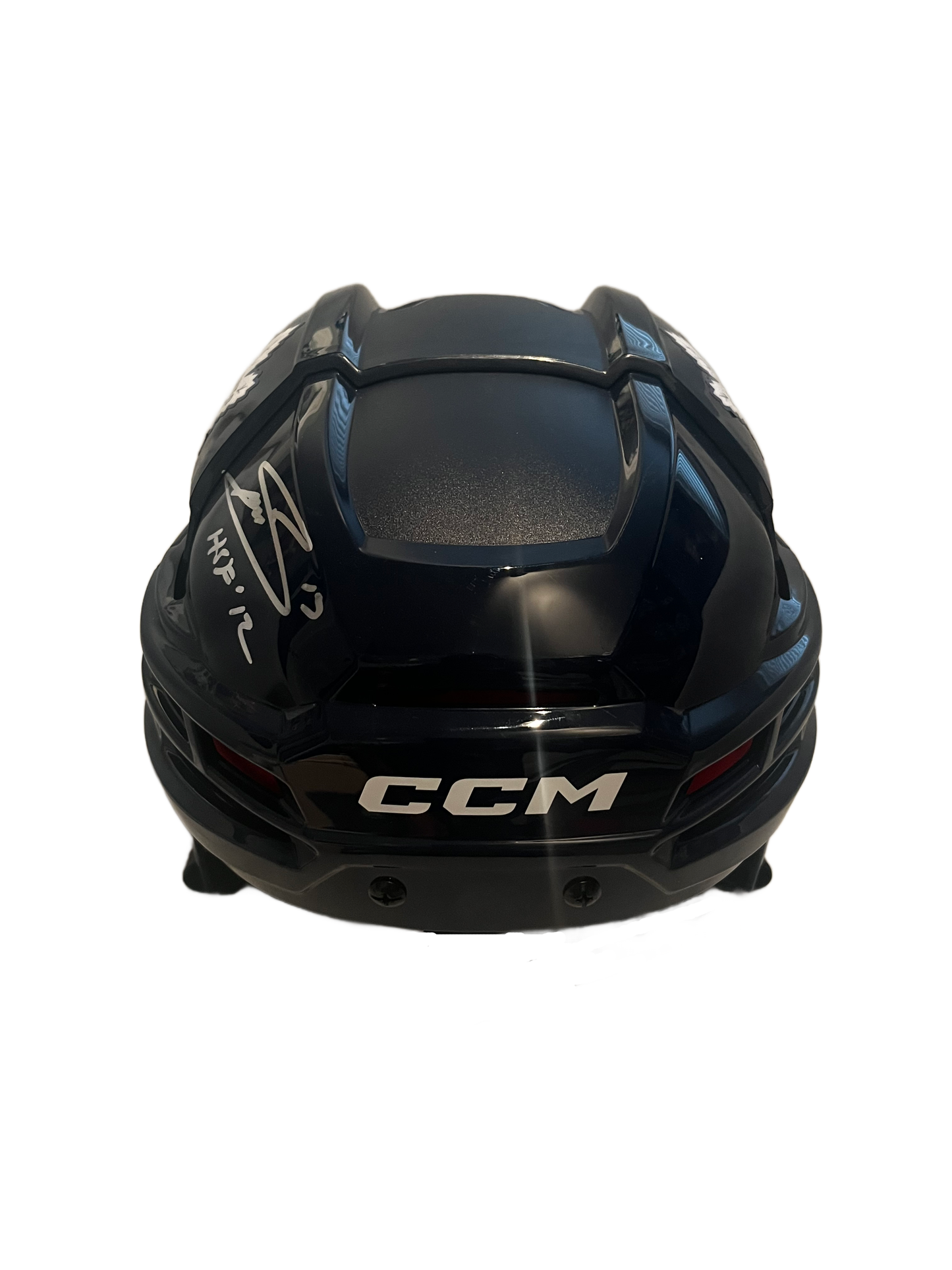 Mats Sundin Autographed Dark Blue CCM Hockey Helmet