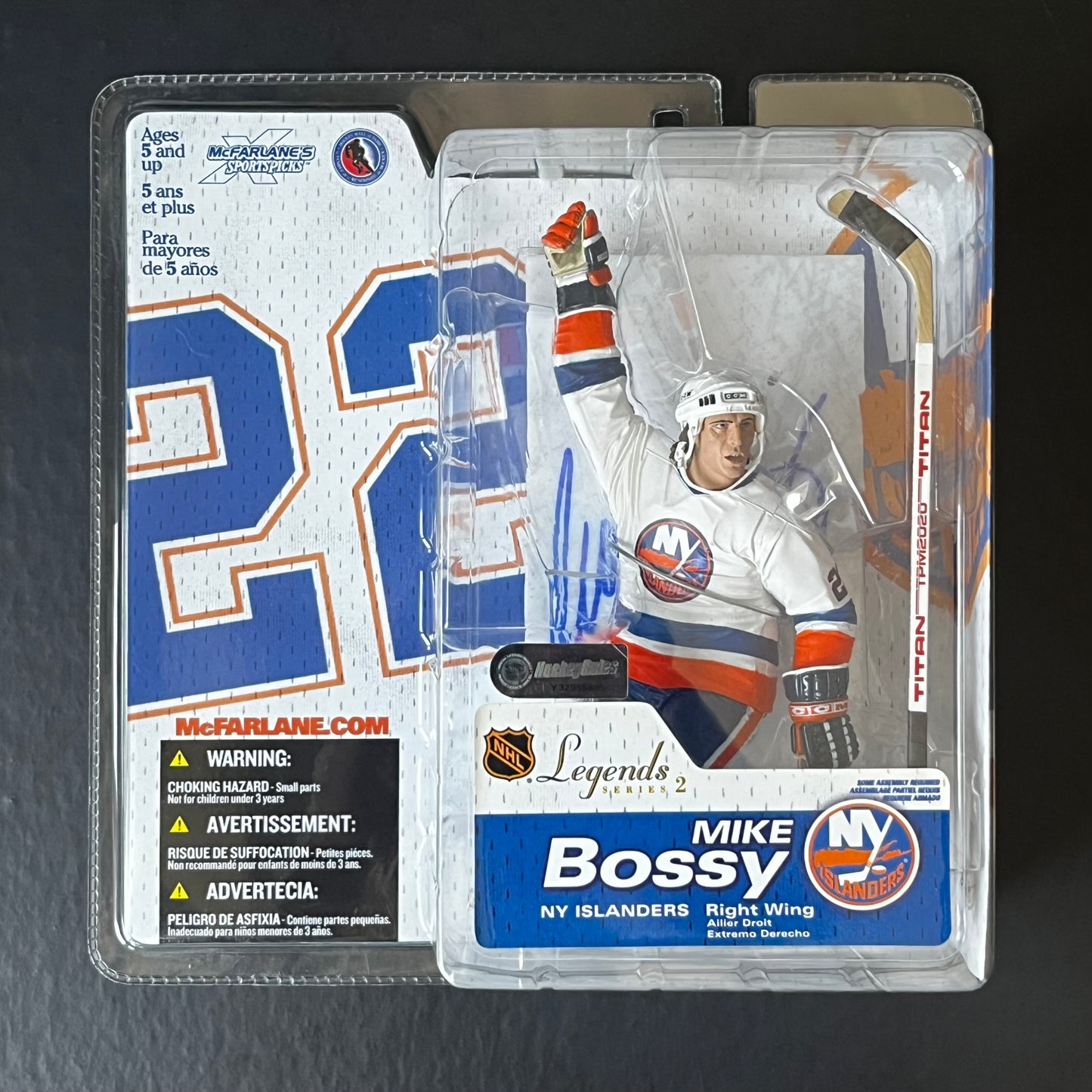 Mike Bossy Autographed McFarlane Figure