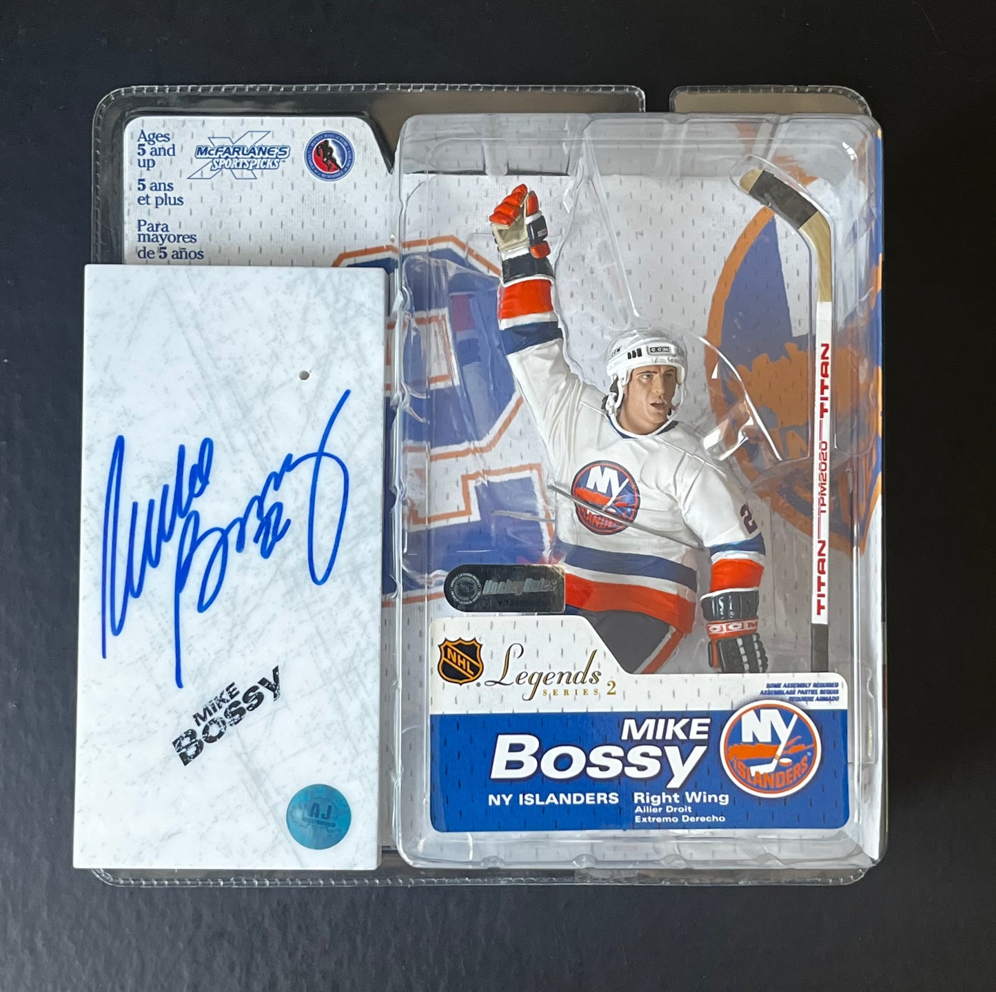 Mike Bossy Autographed McFarlane Figure