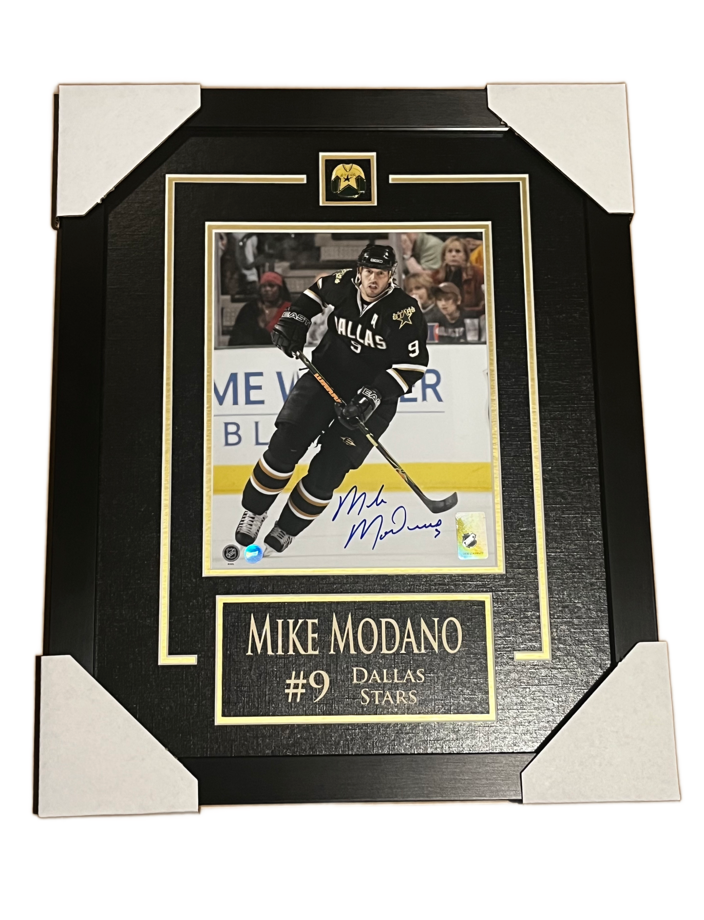 Mike Modano Dallas Stars Autographed Framed 8x10