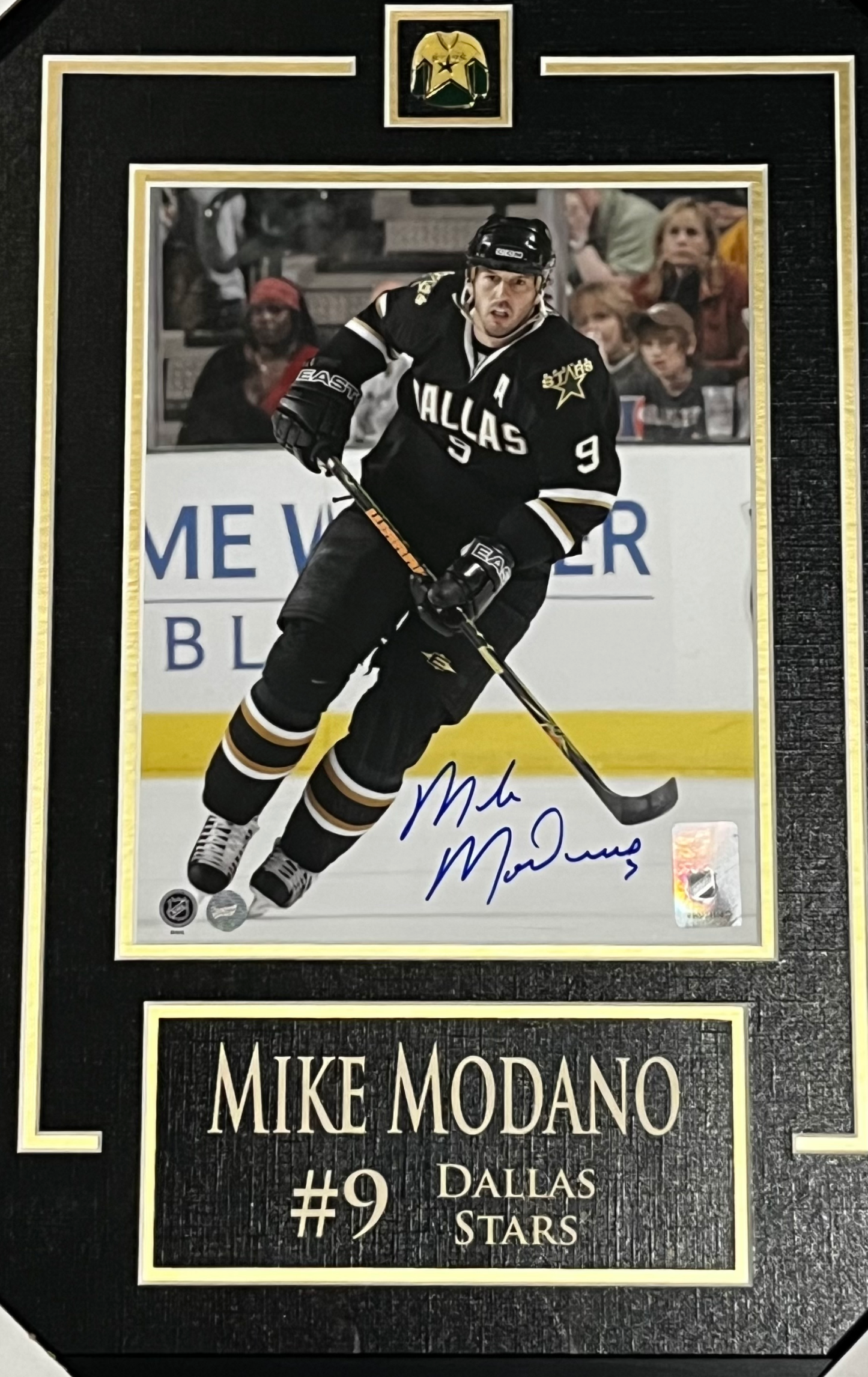 Mike Modano Dallas Stars Autographed Framed 8x10