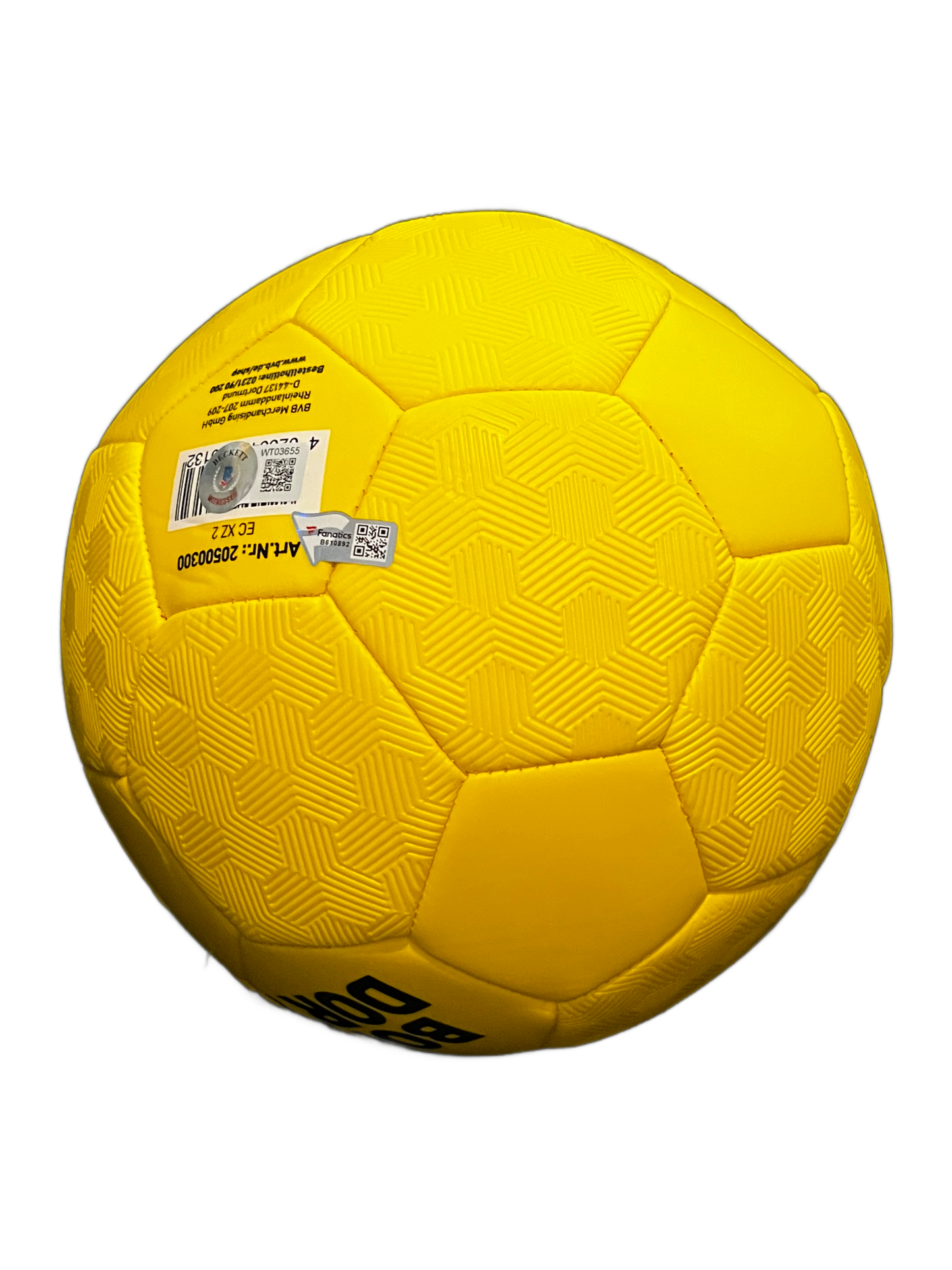 Erling Haaland Borussia Dortmund Autographed Soccer Ball