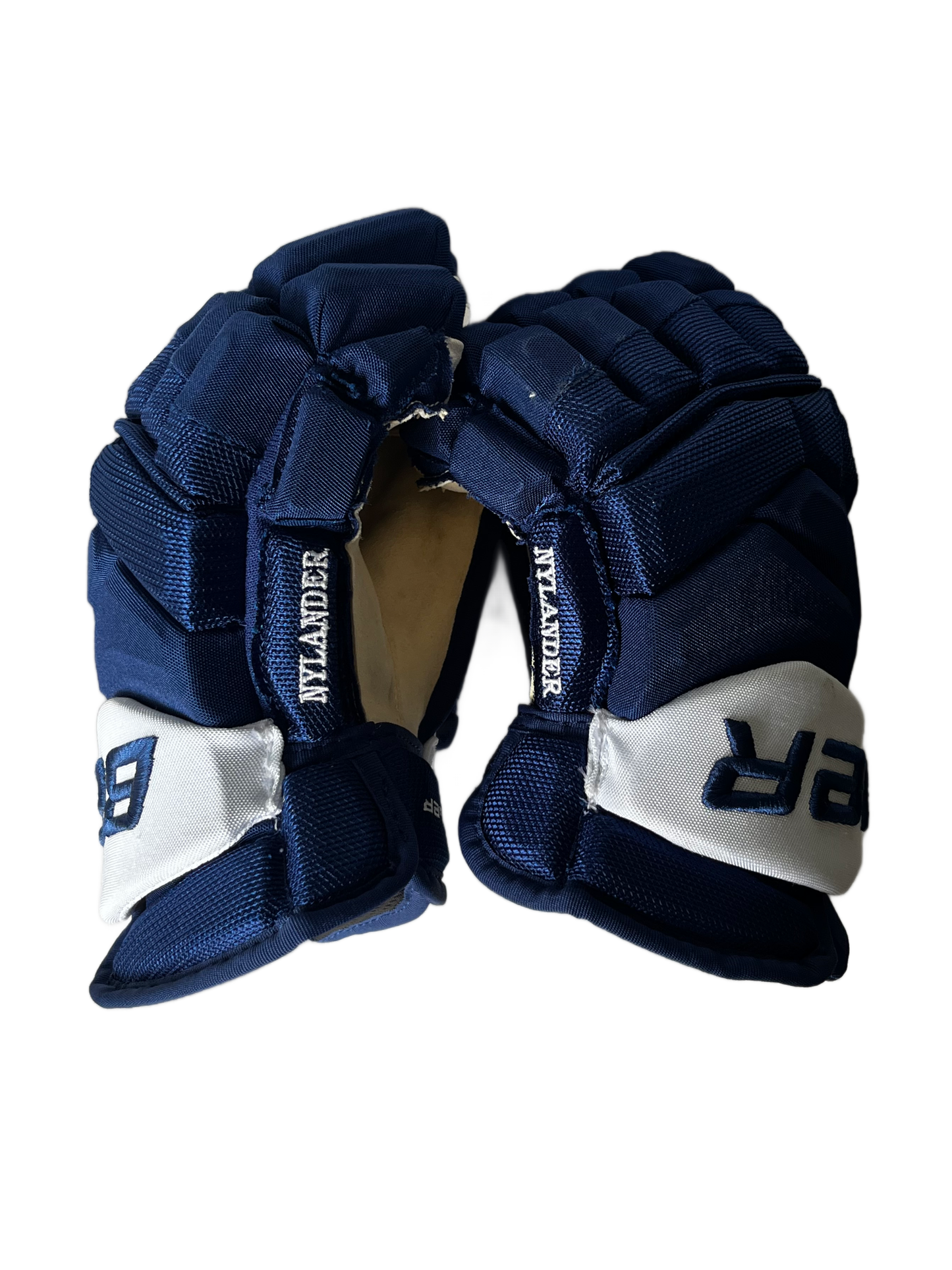 William Nylander Gamed Used Toronto Maple Leaf Gloves