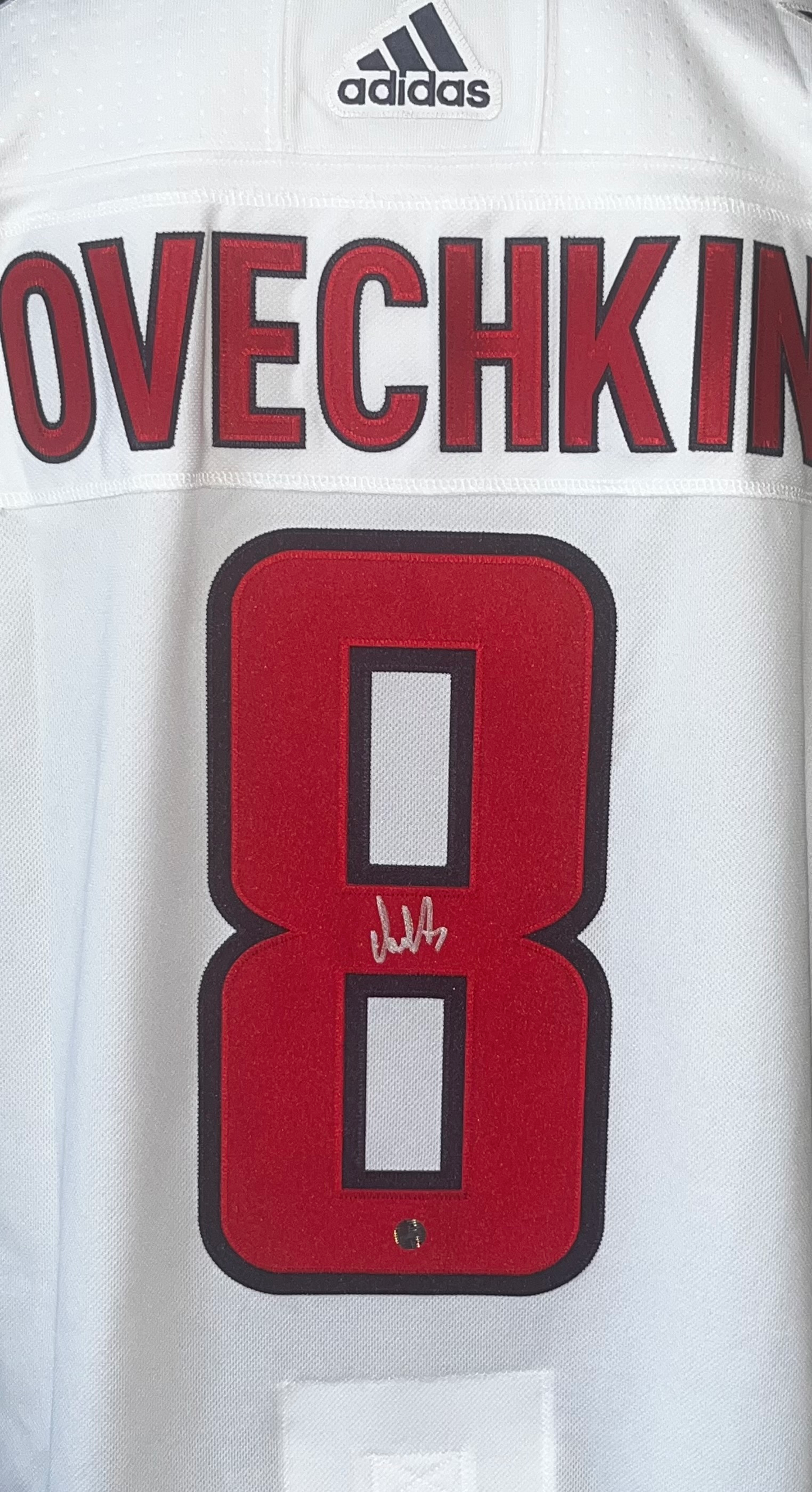 Alex Ovechkin Autographed Washington Capitals White Adidas Authentic Jersey