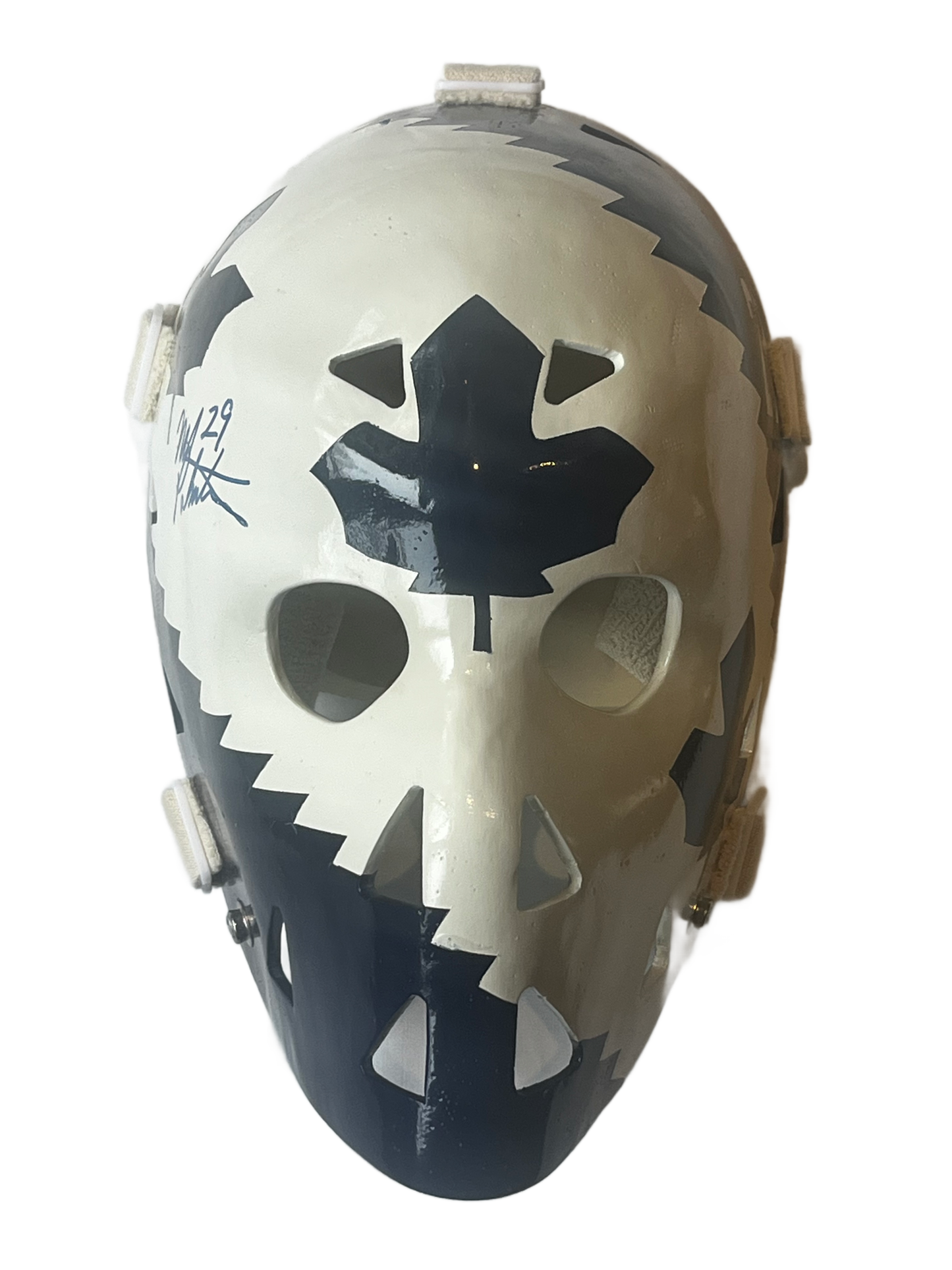 Mike Palmateer Autographed Toronto Maple Leafs Full Size Don Scott Goalie Mask
