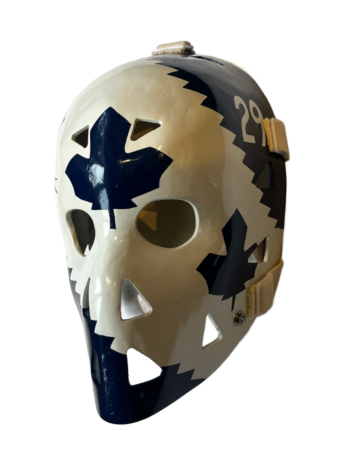 Mike Palmateer Autographed Toronto Maple Leafs Full Size Don Scott Goalie Mask