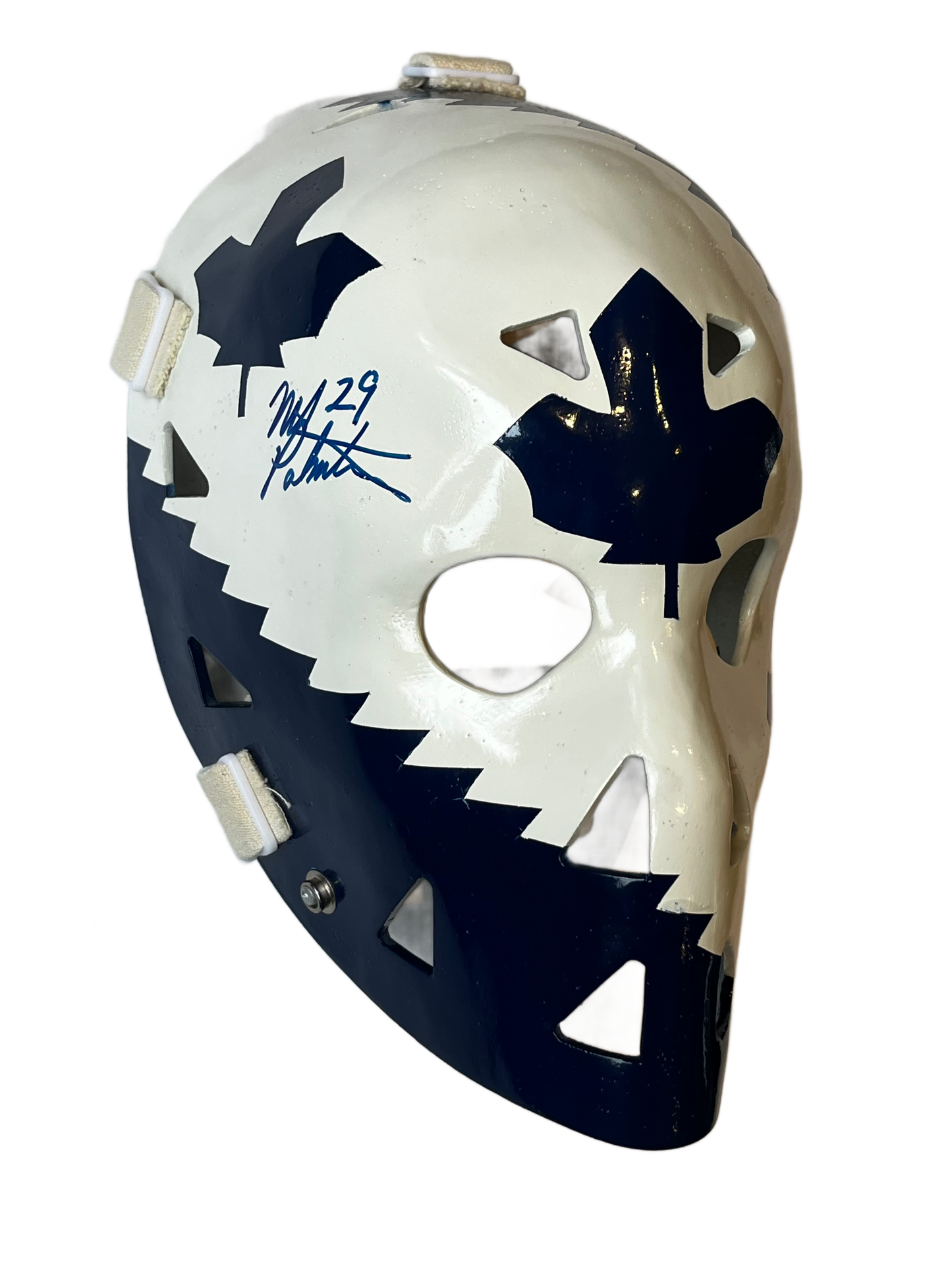 Mike Palmateer Autographed Toronto Maple Leafs Full Size Don Scott Goalie Mask