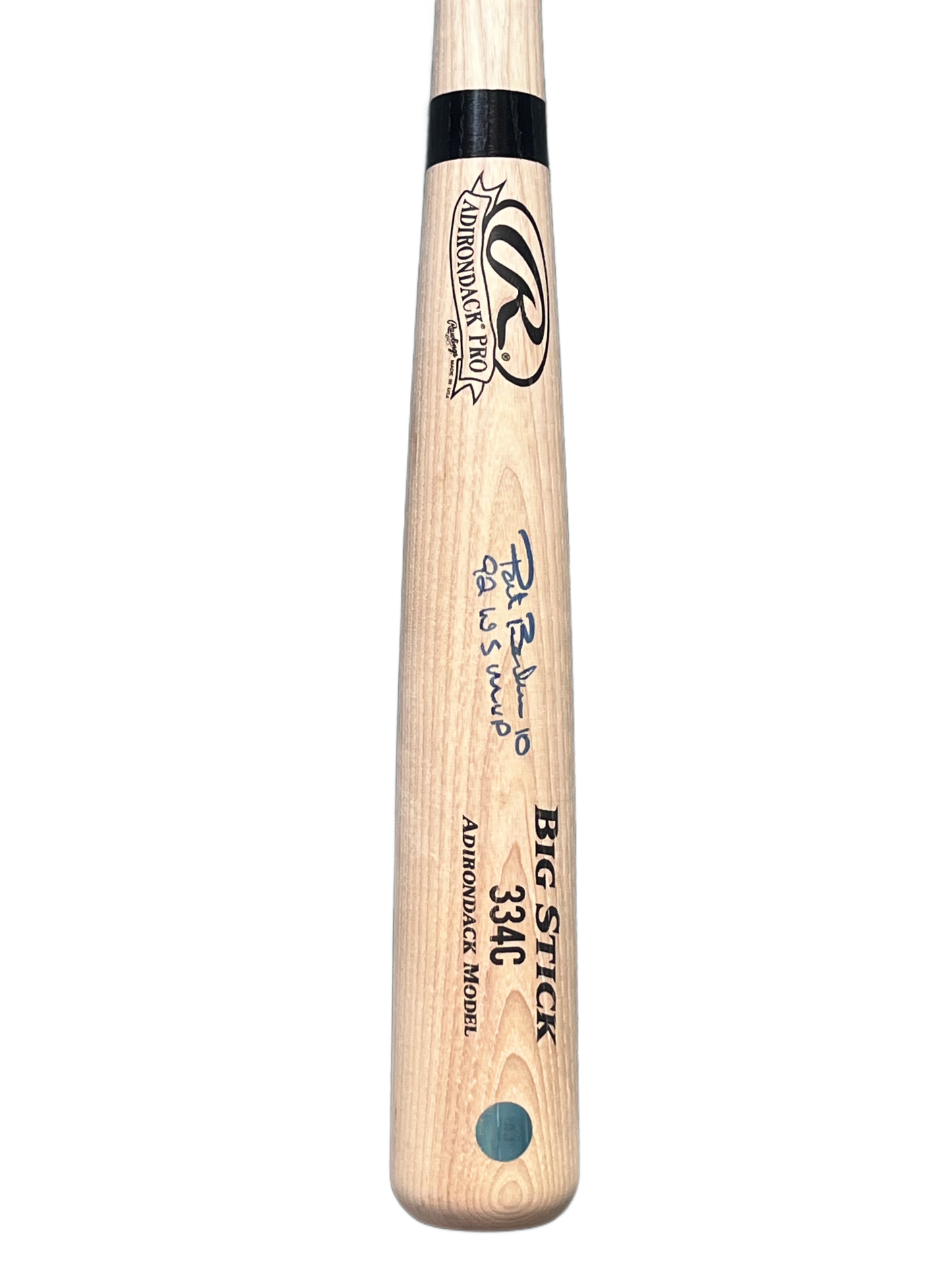 Pat Borders Baseball  Toronto Blue Jays Autographed 1992 Champs Big Stick 334C Bat