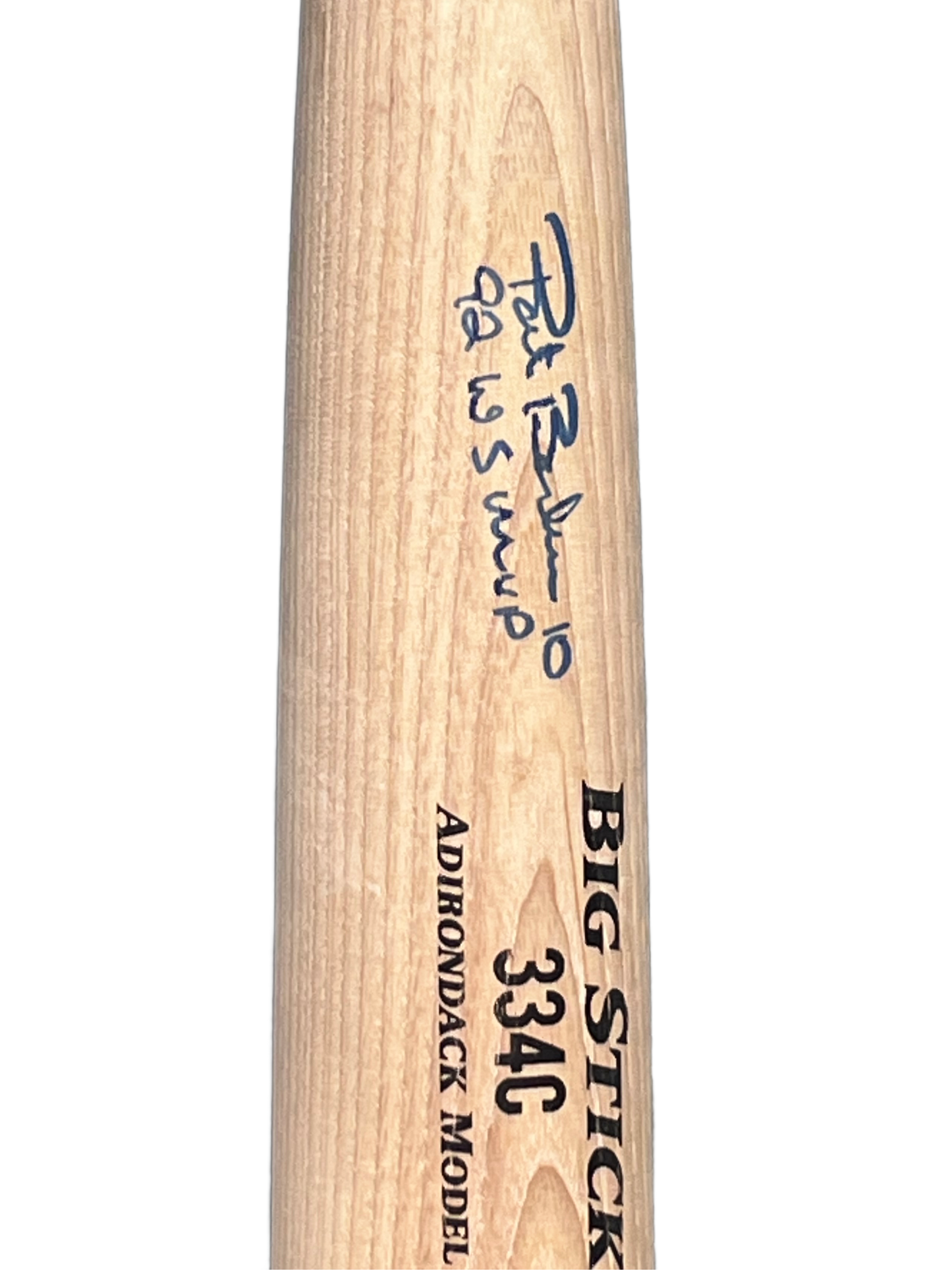 Pat Borders Baseball  Toronto Blue Jays Autographed 1992 Champs Big Stick 334C Bat
