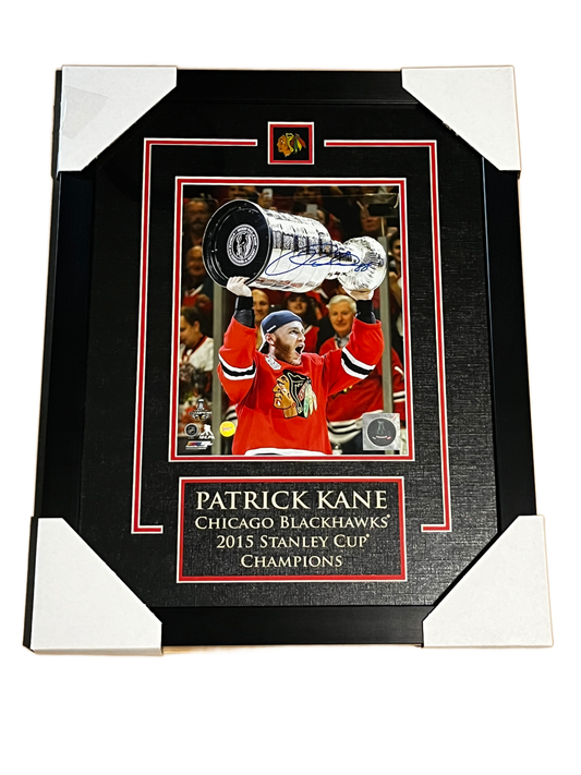 Chicago Blackhawks Patrick Kane Autographed Framed 8x10