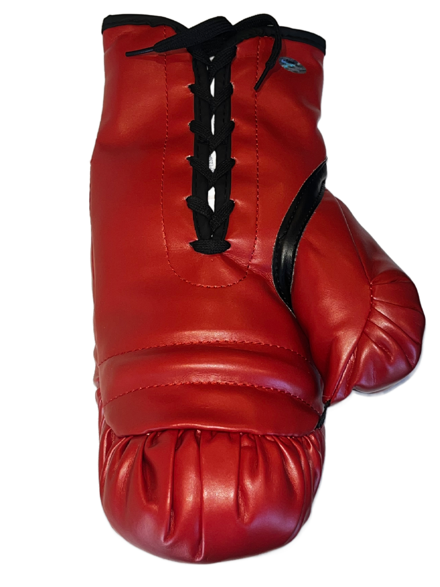 Riddick Bowe Signed Everlast Red Boxing Glove