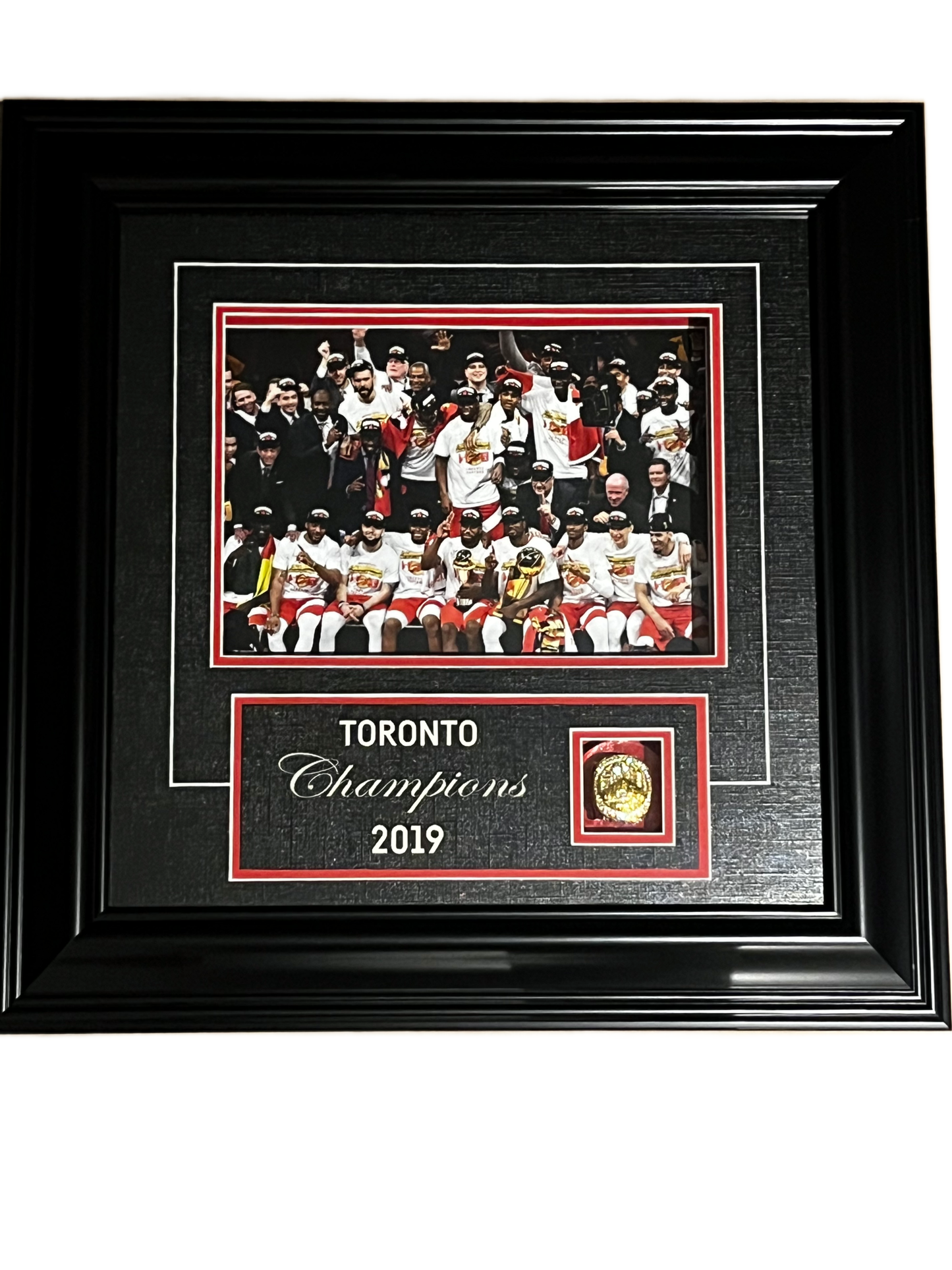 Toronto Raptors Cabinet With Championship Ring 2019 CHAMPS!!!