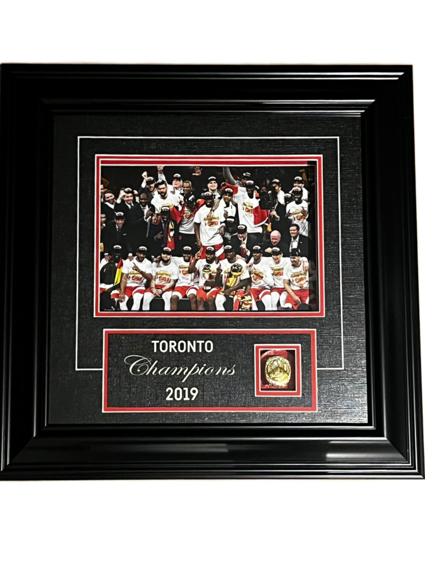 Toronto Raptors Cabinet With Championship Ring 2019 CHAMPS!!!