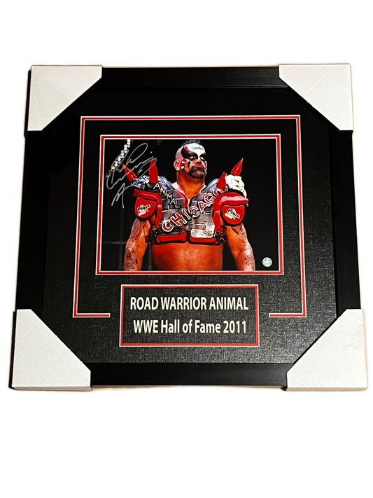 Road Warrior Autographed Framed 8x10 Photo